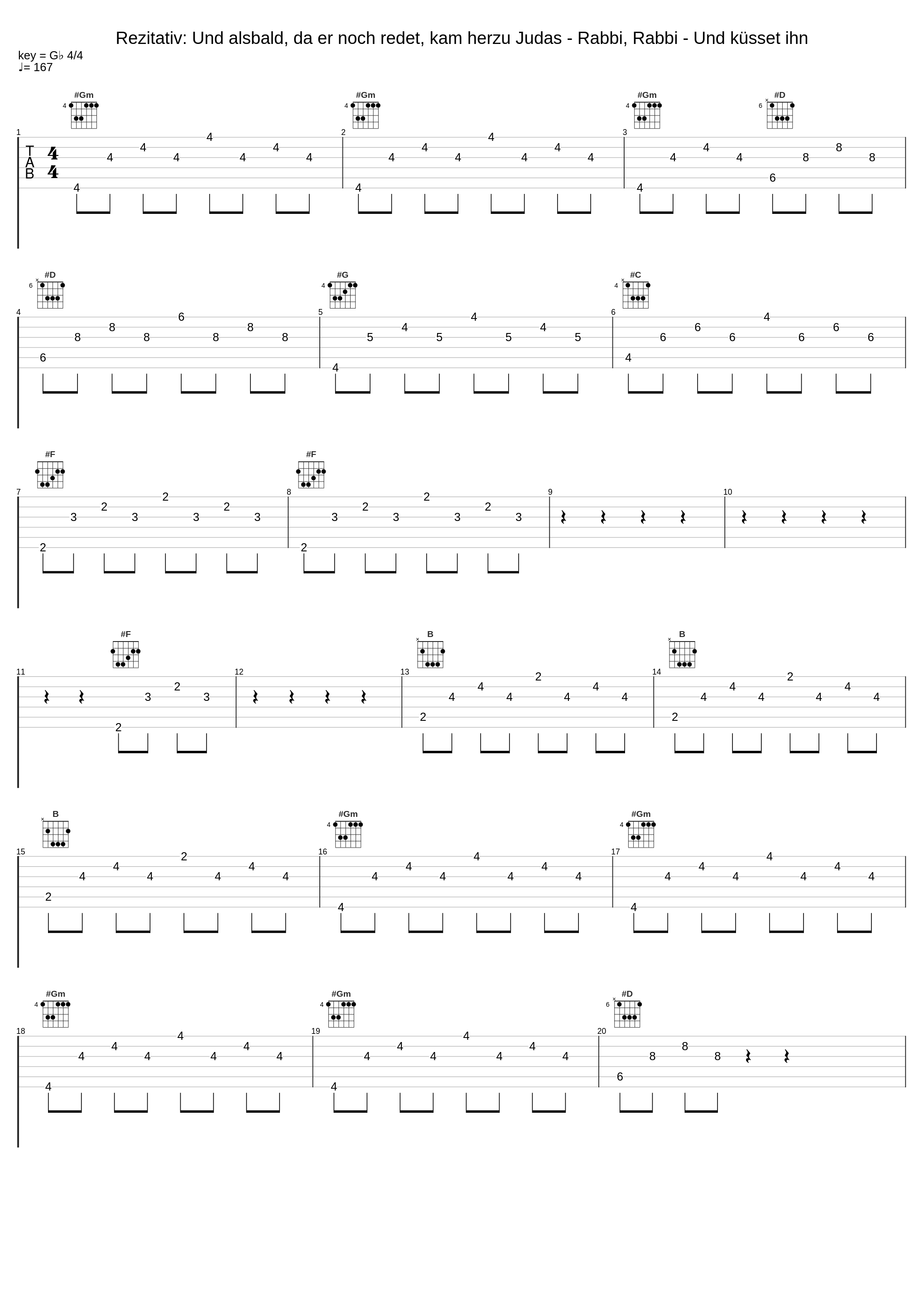 Rezitativ: Und alsbald, da er noch redet, kam herzu Judas - Rabbi, Rabbi - Und küsset ihn_Knabenchor Hannover,Achim Kleinlein,Michael Jackel,Hannoversche Hofkapelle,Jörg Breiding,Johann Sebastian Bach_1