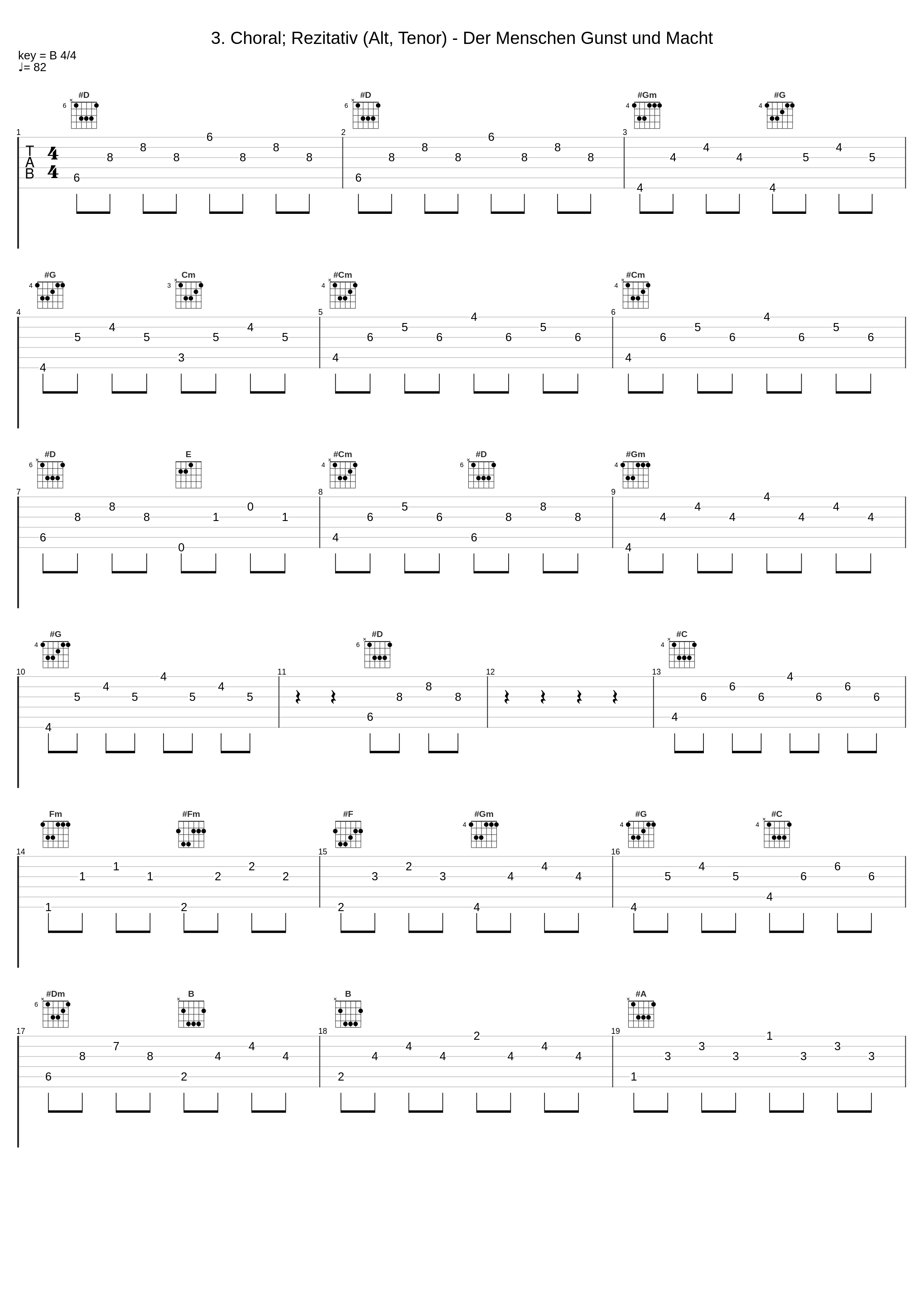 3. Choral; Rezitativ (Alt, Tenor) - Der Menschen Gunst und Macht_Johann Sebastian Bach,Rudolf Lutz_1