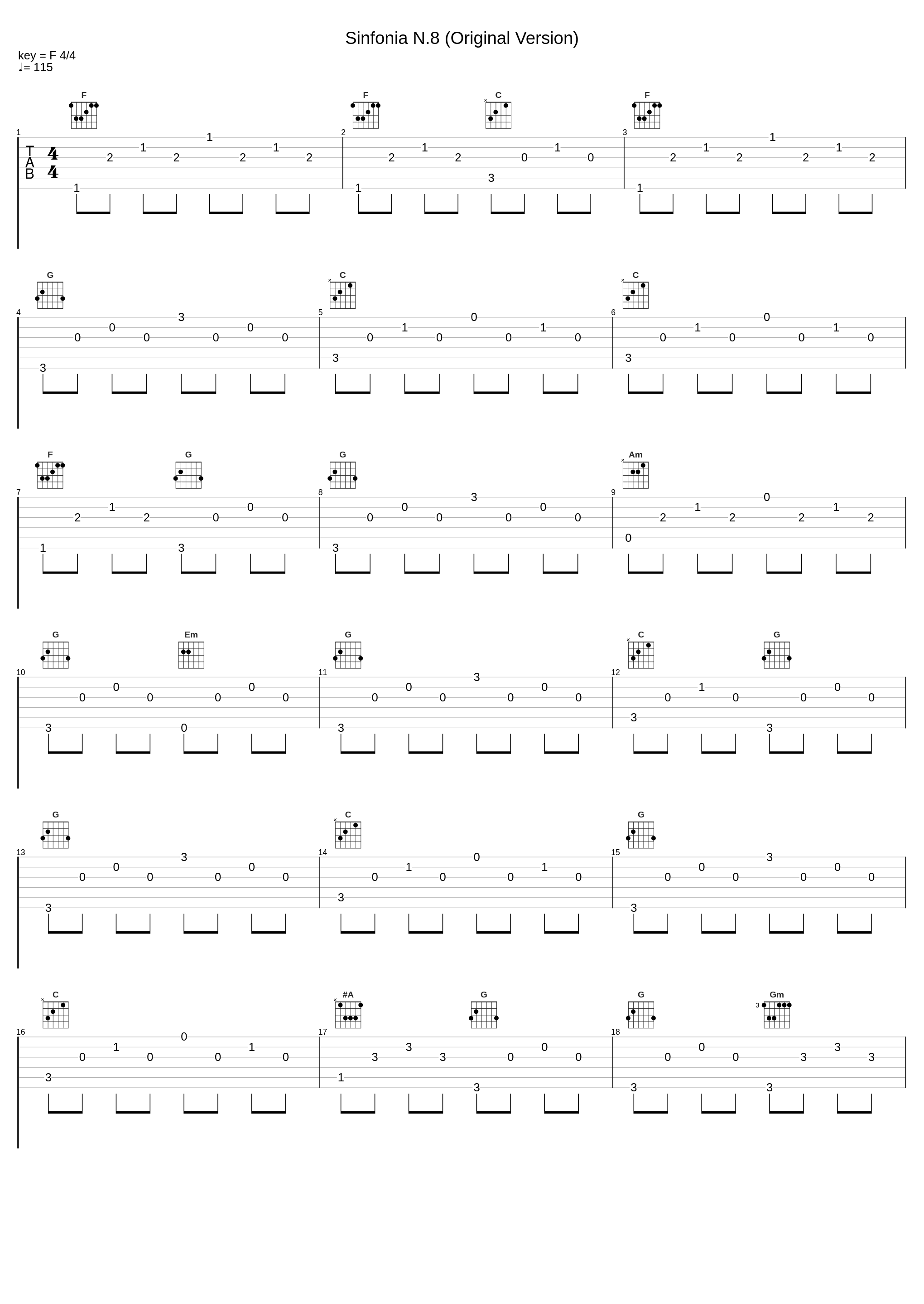 Sinfonia N.8 (Original Version)_Johann Sebastian Bach,C Red_1