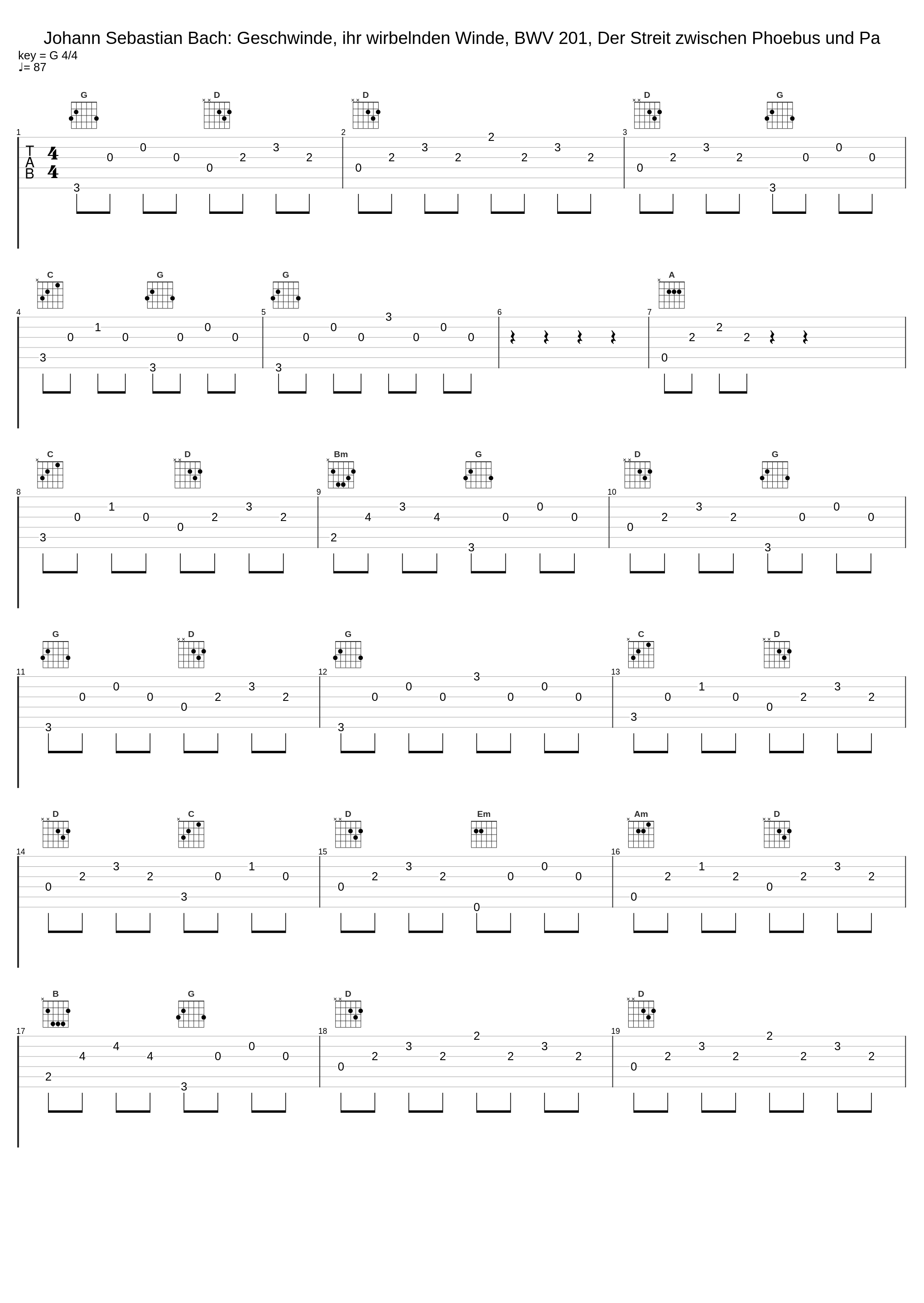 Johann Sebastian Bach: Geschwinde, ihr wirbelnden Winde, BWV 201, Der Streit zwischen Phoebus und Pa_Johann Sebastian Bach_1