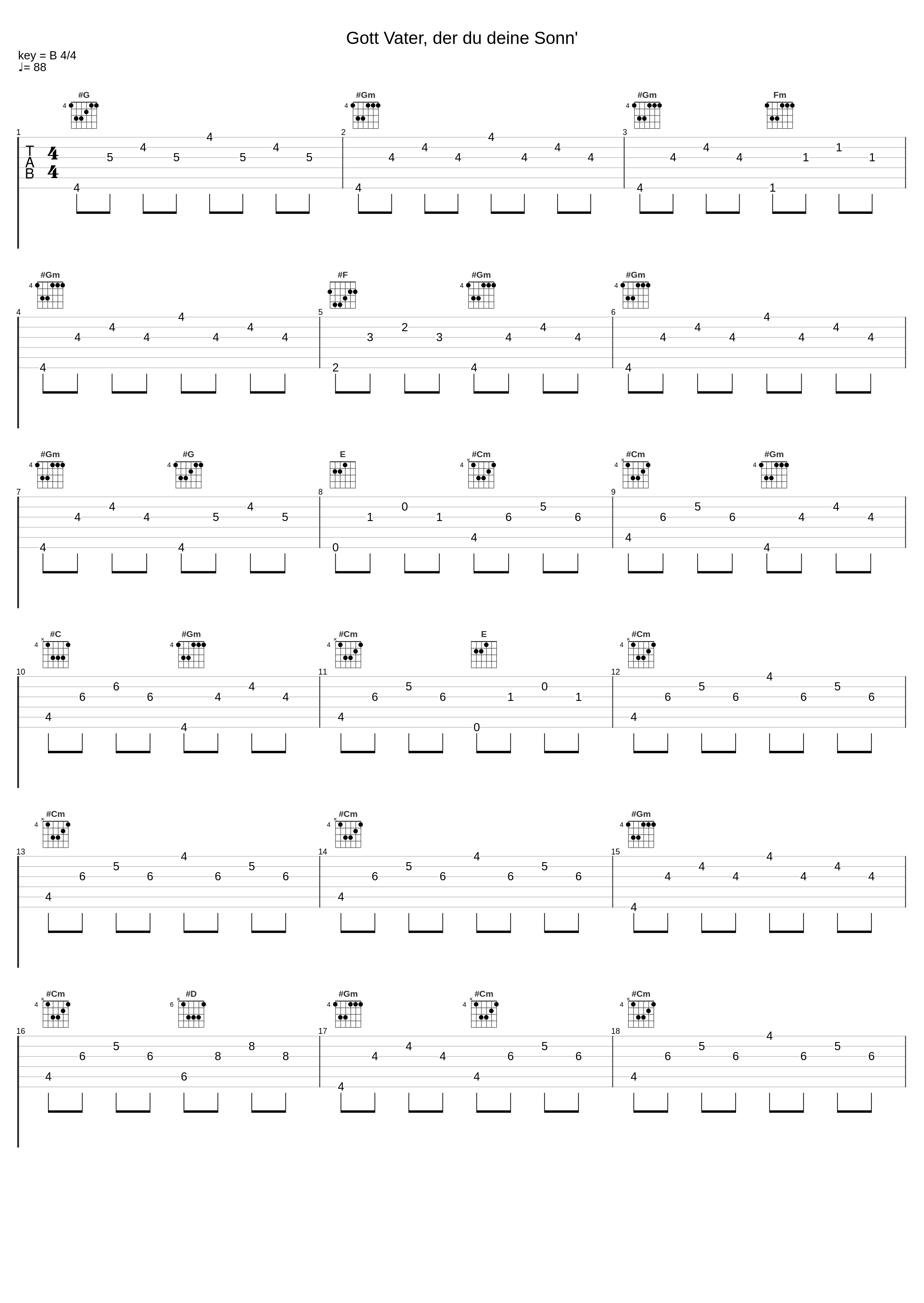 Gott Vater, der du deine Sonn'_Joseph Payne,Johann Pachelbel_1