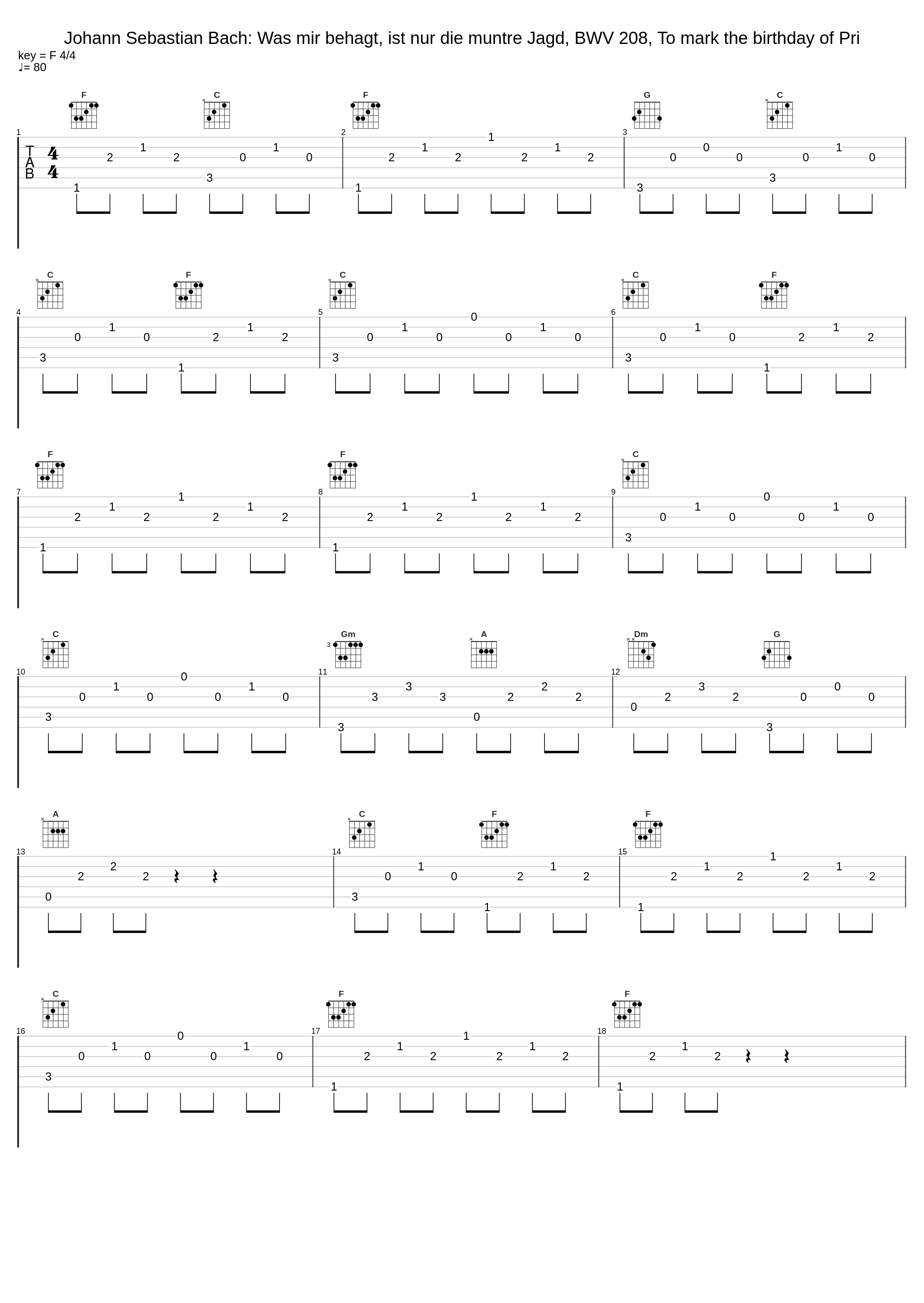 Johann Sebastian Bach: Was mir behagt, ist nur die muntre Jagd, BWV 208, To mark the birthday of Pri_Johann Sebastian Bach_1