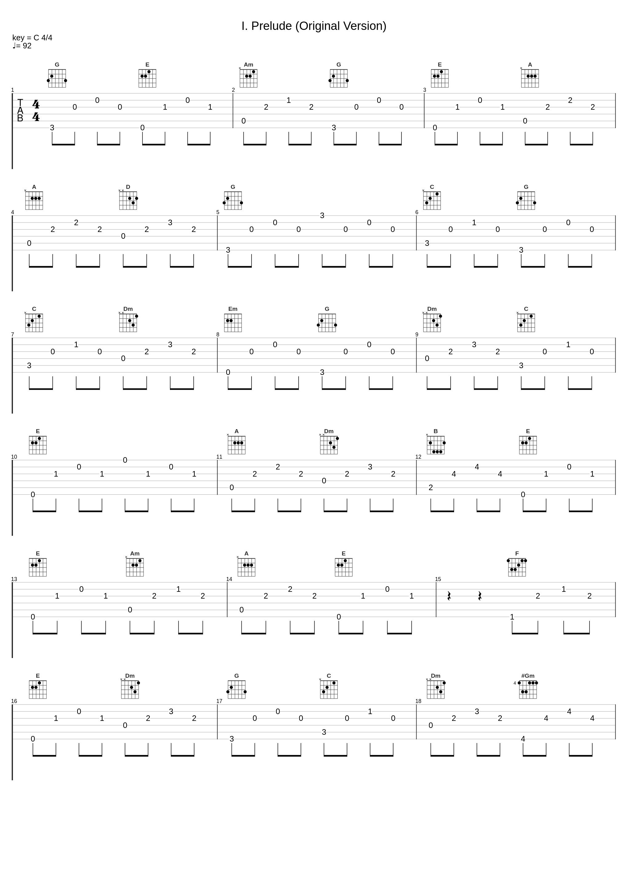 I. Prelude (Original Version)_Johann Sebastian Bach,C Red_1