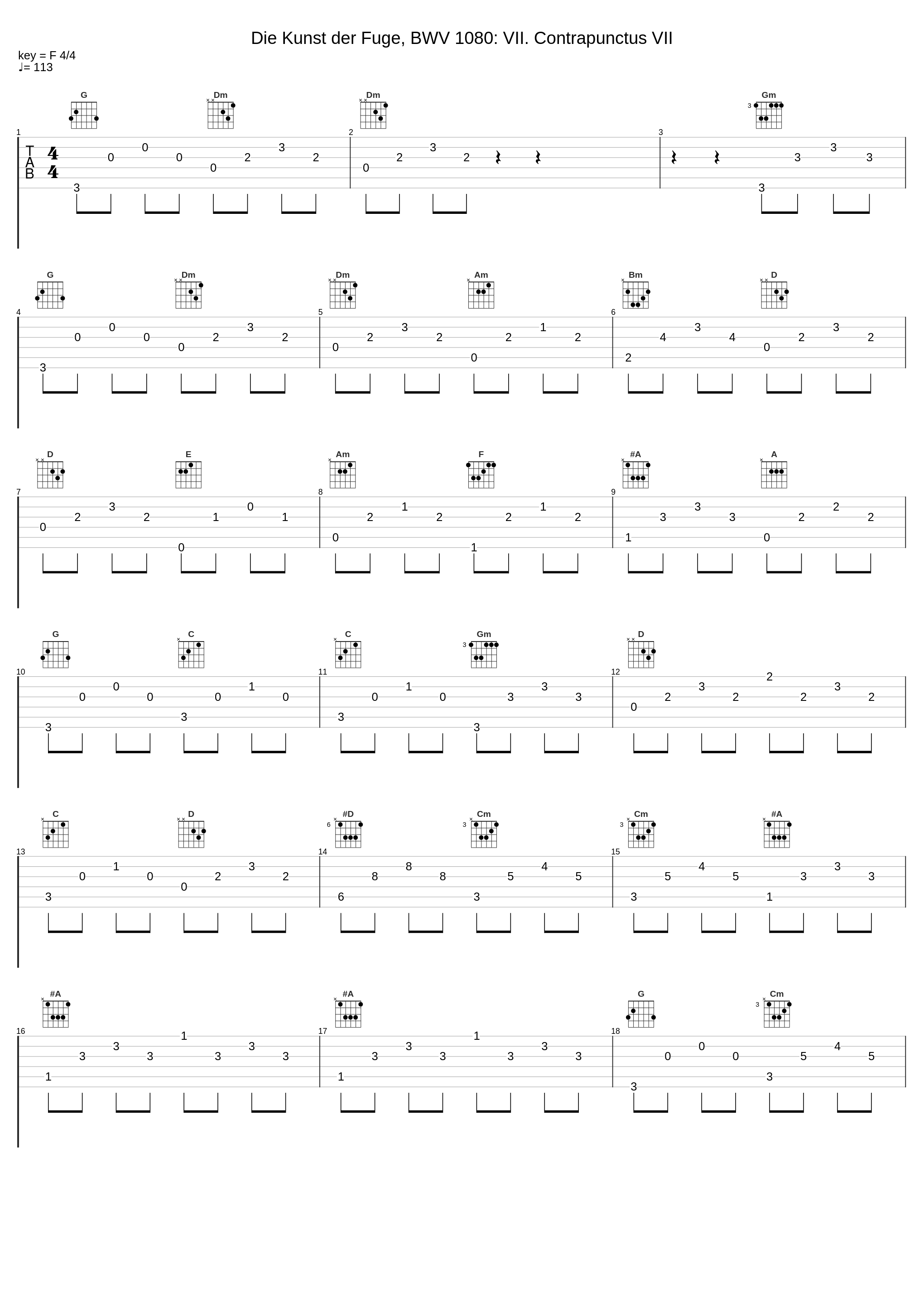 Die Kunst der Fuge, BWV 1080: VII. Contrapunctus VII_Alice Ader,Johann Sebastian Bach_1