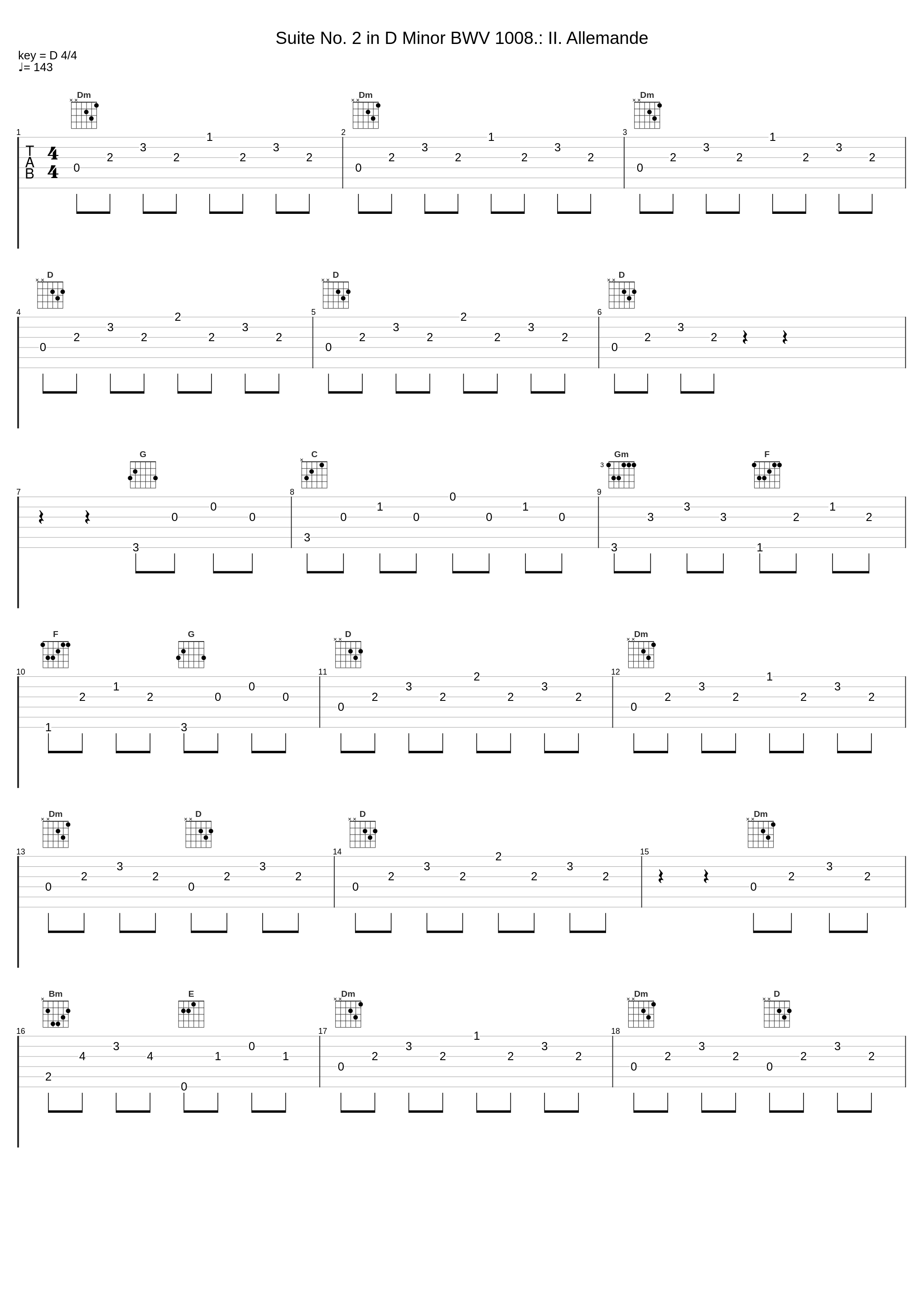 Suite No. 2 in D Minor BWV 1008.: II. Allemande_Katja Zakotnik,Johann Sebastian Bach_1