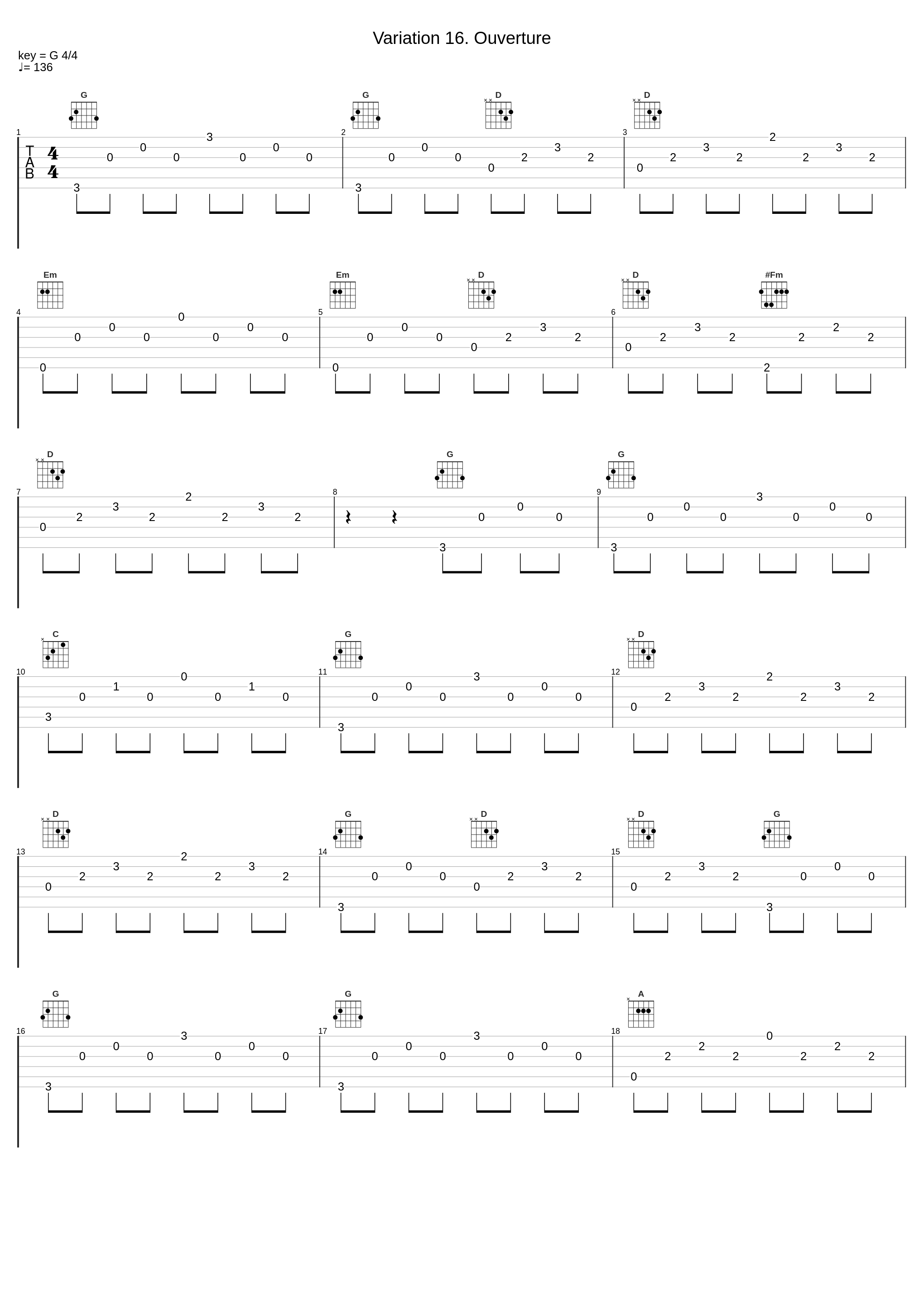 Variation 16. Ouverture_Johann Sebastian Bach_1