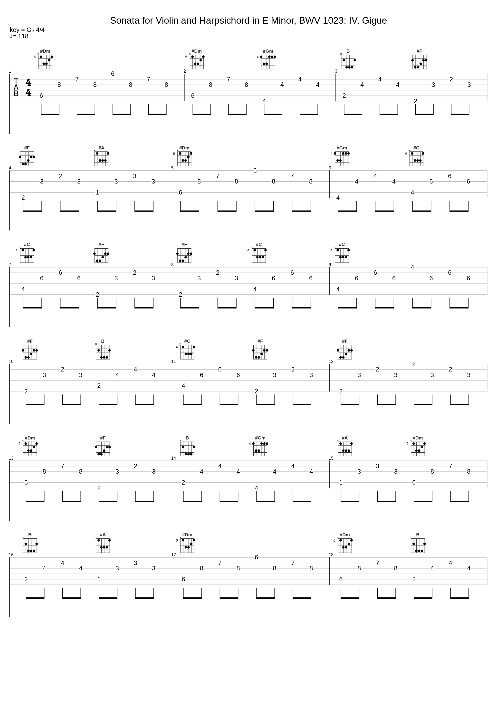 Sonata for Violin and Harpsichord in E Minor, BWV 1023: IV. Gigue_Florian Deuter,Philippe Grisvard,Balázs Máté,Johann Sebastian Bach_1