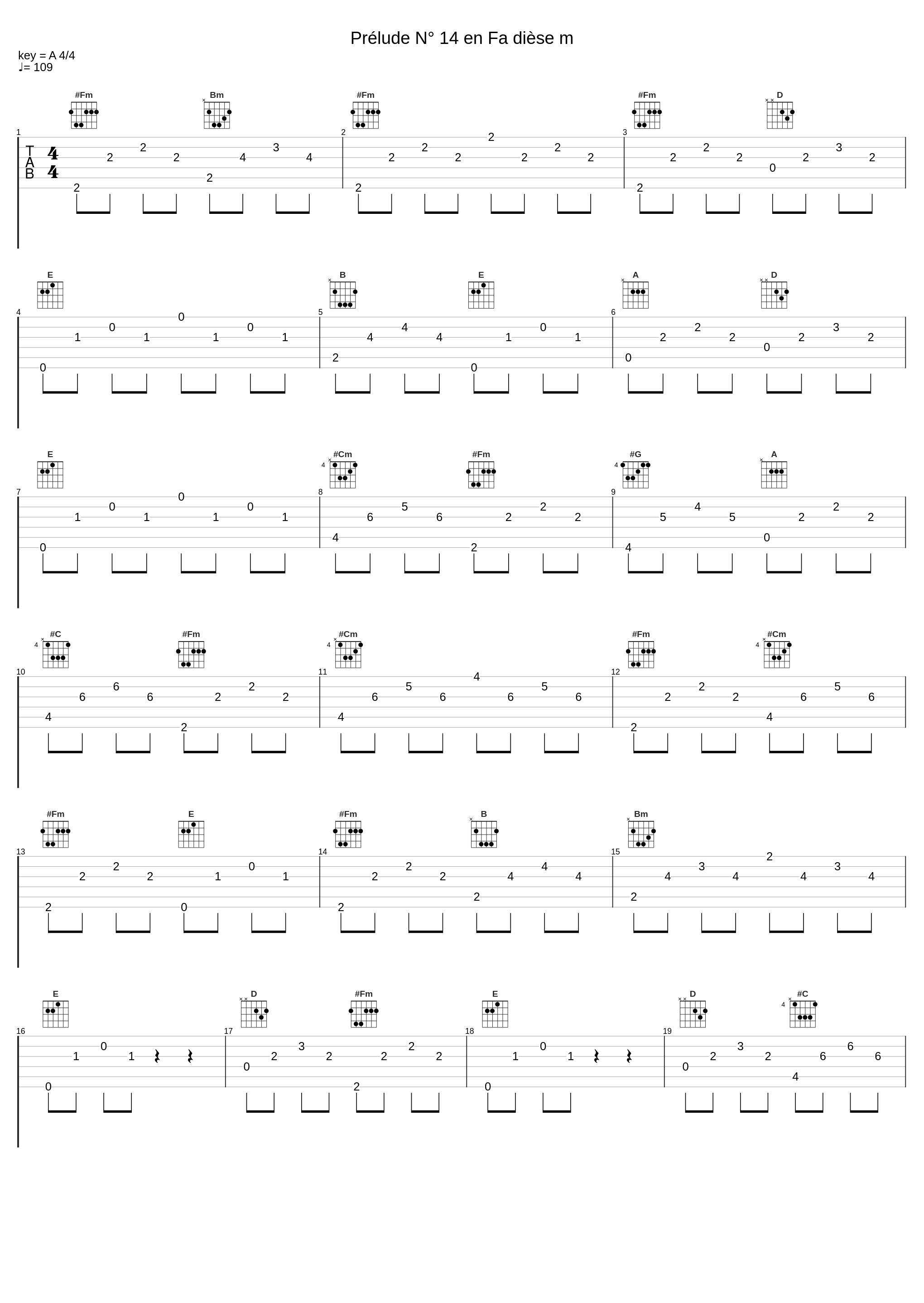 Prélude N° 14 en Fa dièse m_朱晓玫,Johann Sebastian Bach_1