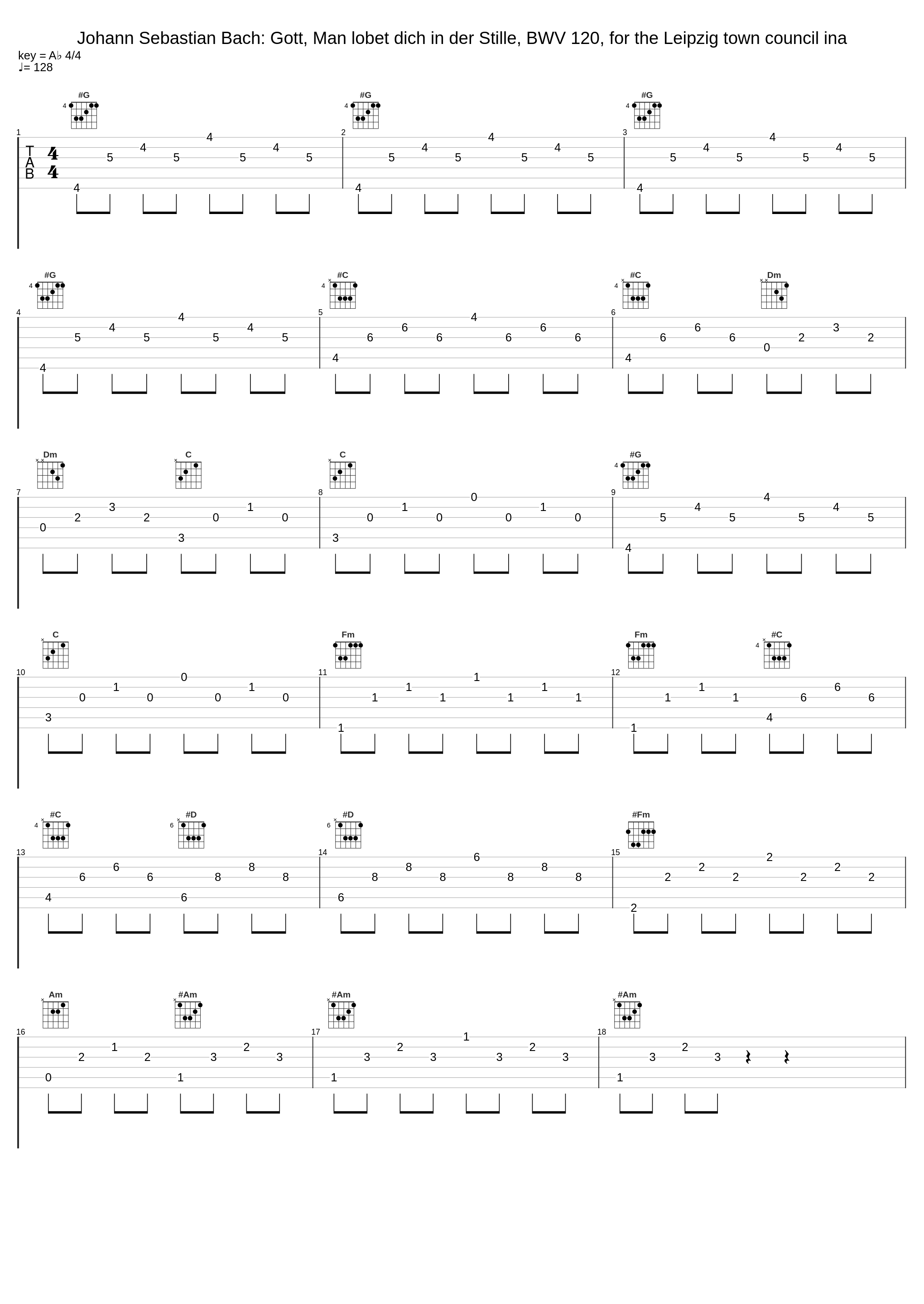 Johann Sebastian Bach: Gott, Man lobet dich in der Stille, BWV 120, for the Leipzig town council ina_Johann Sebastian Bach_1