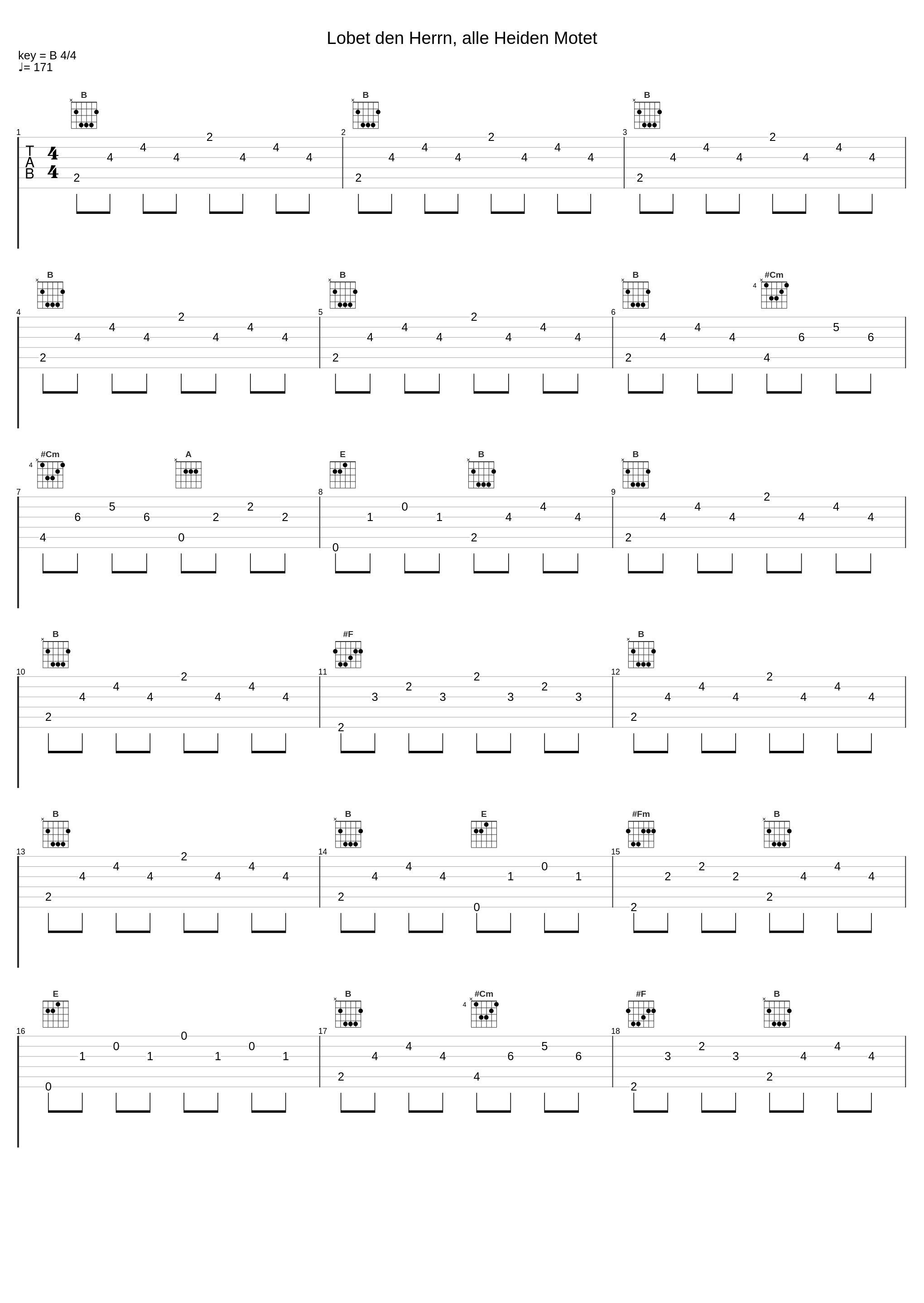 Lobet den Herrn, alle Heiden Motet_Johann Sebastian Bach_1