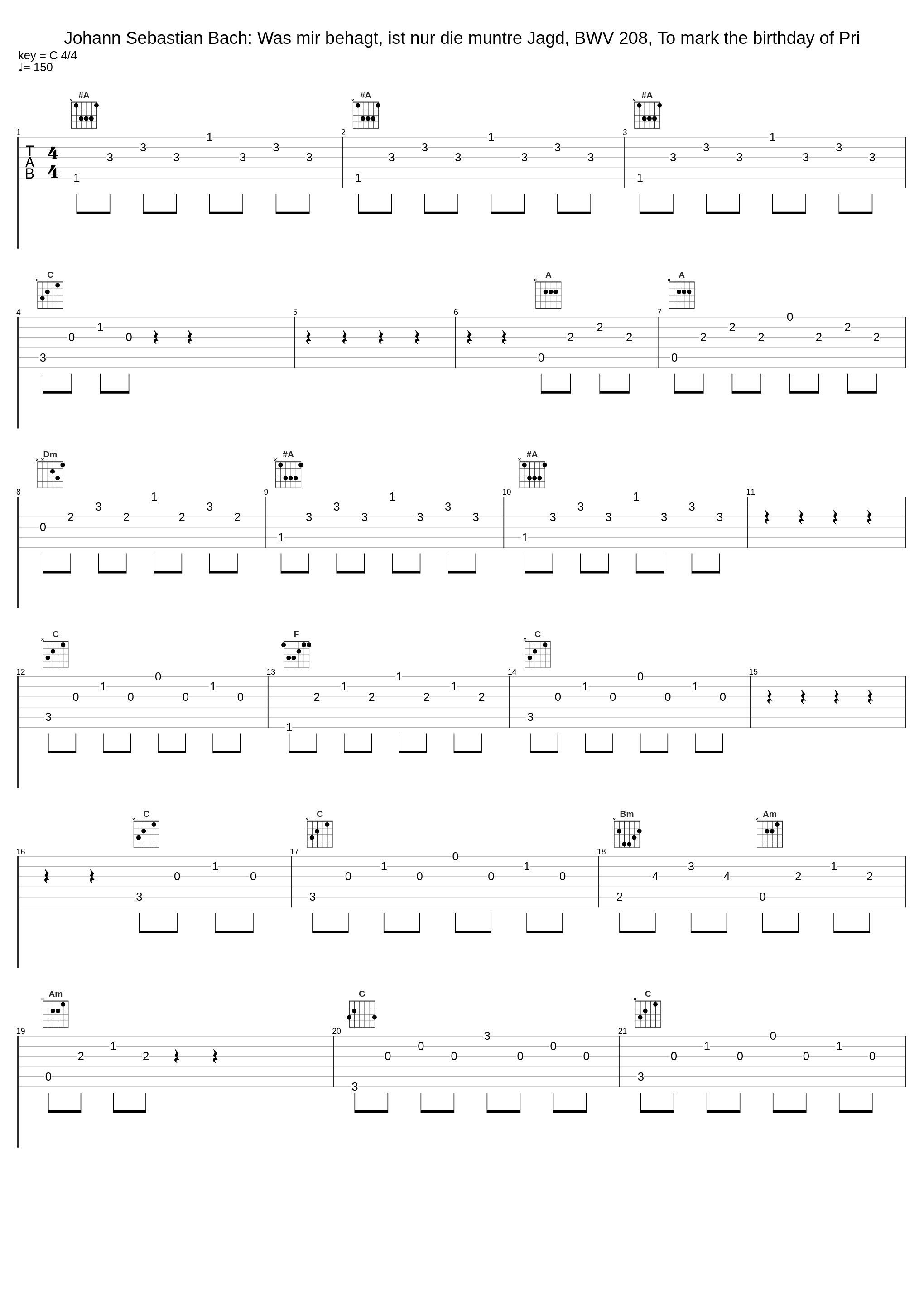 Johann Sebastian Bach: Was mir behagt, ist nur die muntre Jagd, BWV 208, To mark the birthday of Pri_Johann Sebastian Bach_1