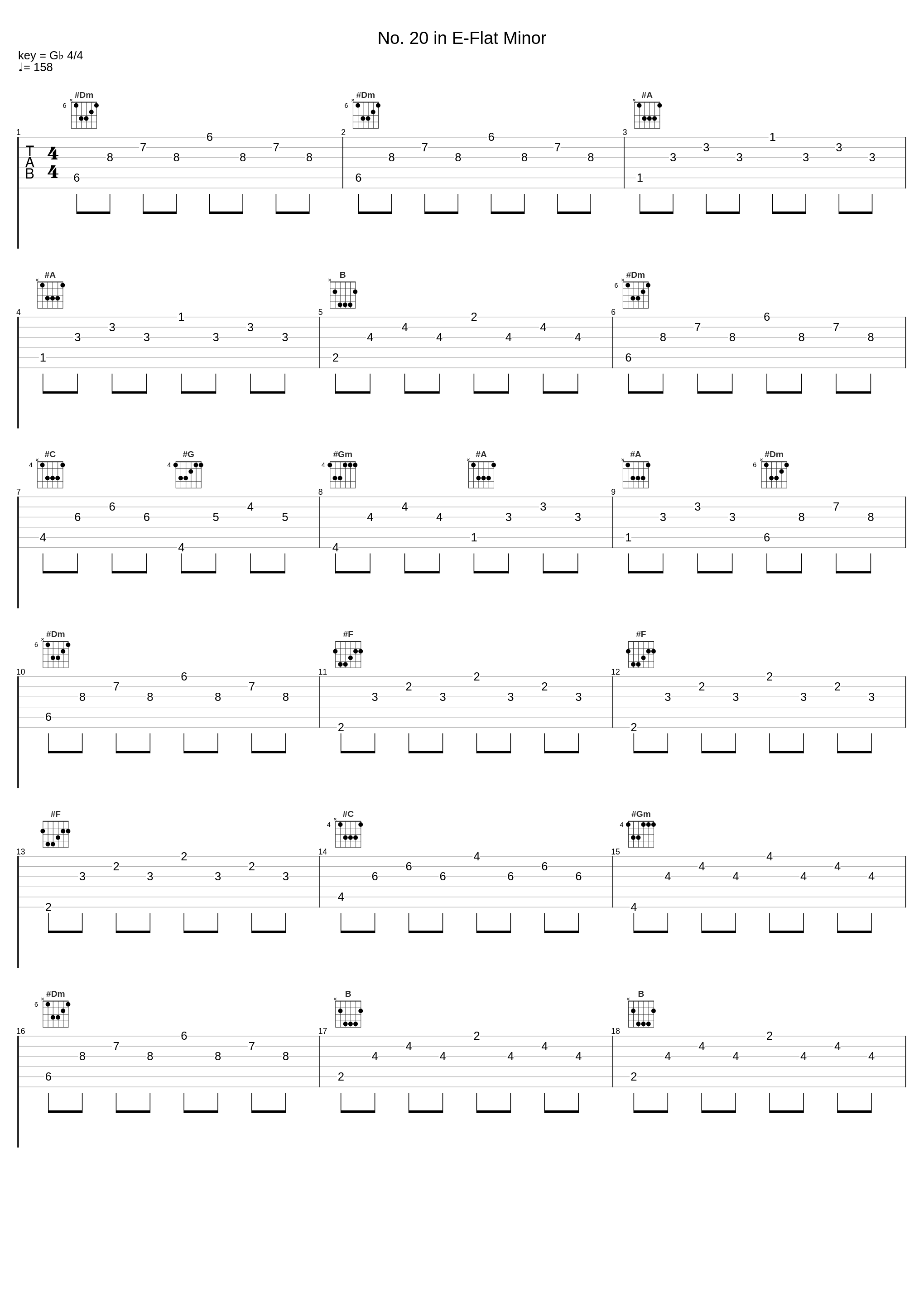 No. 20 in E-Flat Minor_John Khouri,Johann Nepomuk Hummel_1