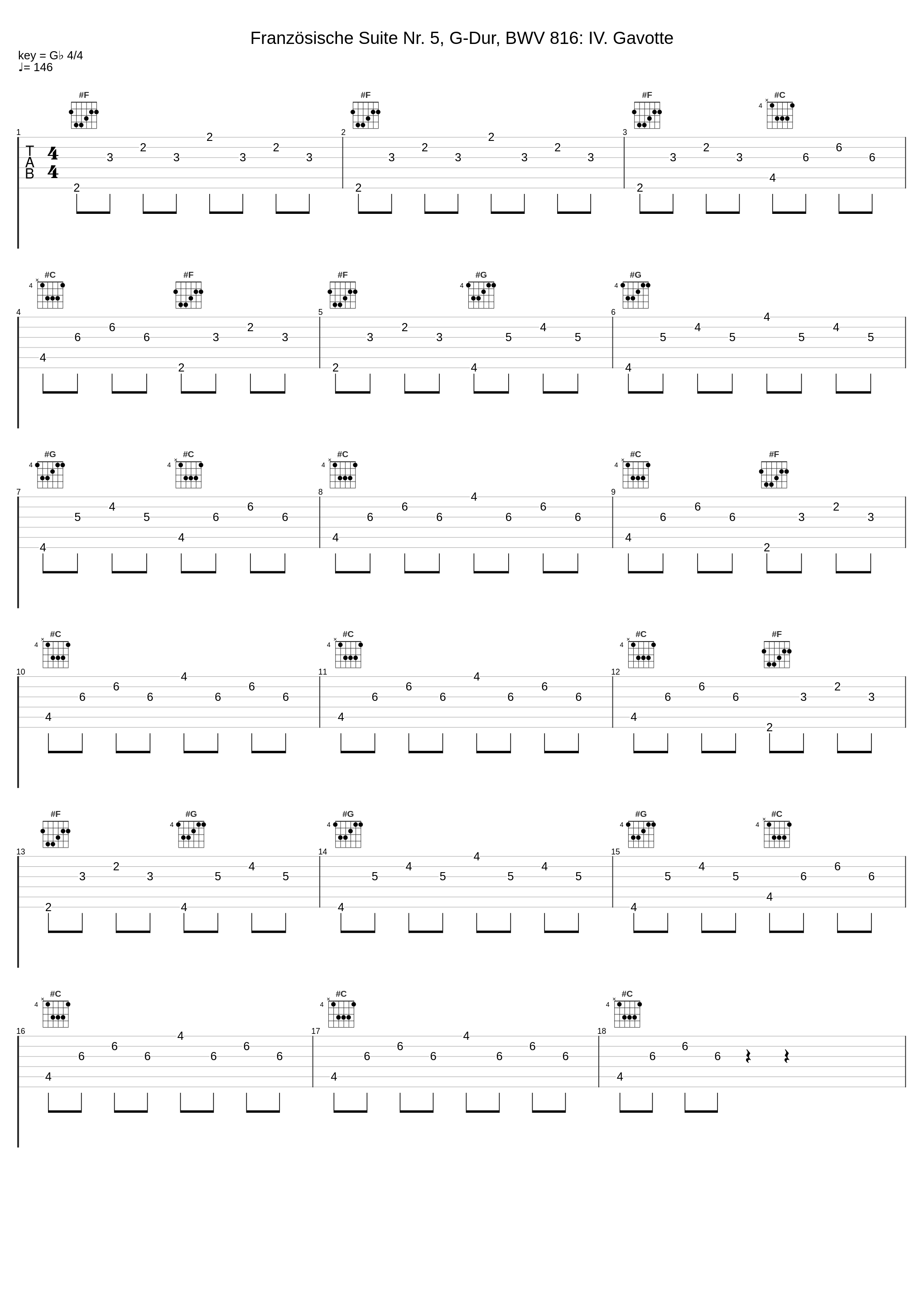 Französische Suite Nr. 5, G-Dur, BWV 816: IV. Gavotte_Christiane Jaccottet,Johann Sebastian Bach_1