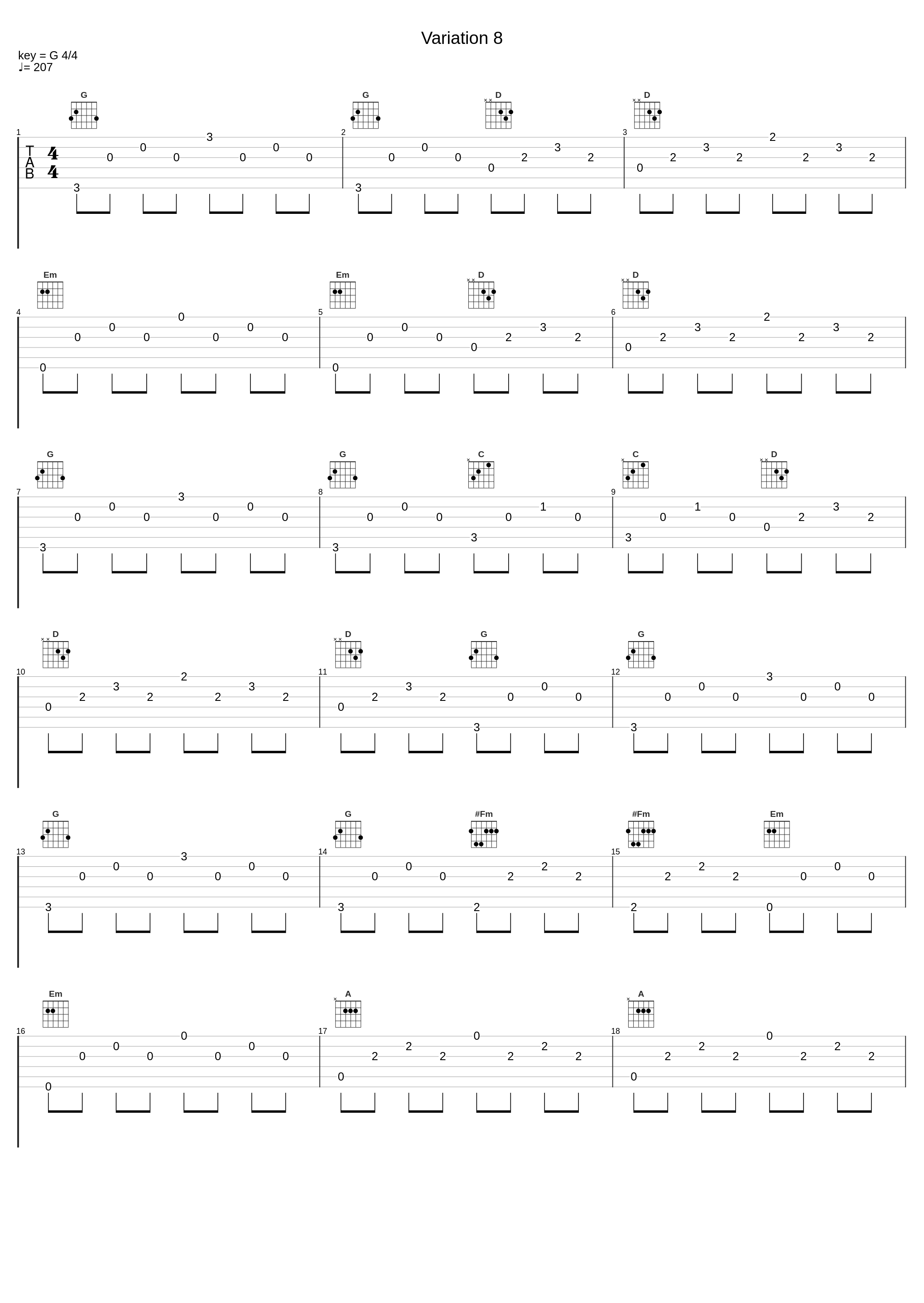 Variation 8_Antoni Besses,Johann Sebastian Bach_1