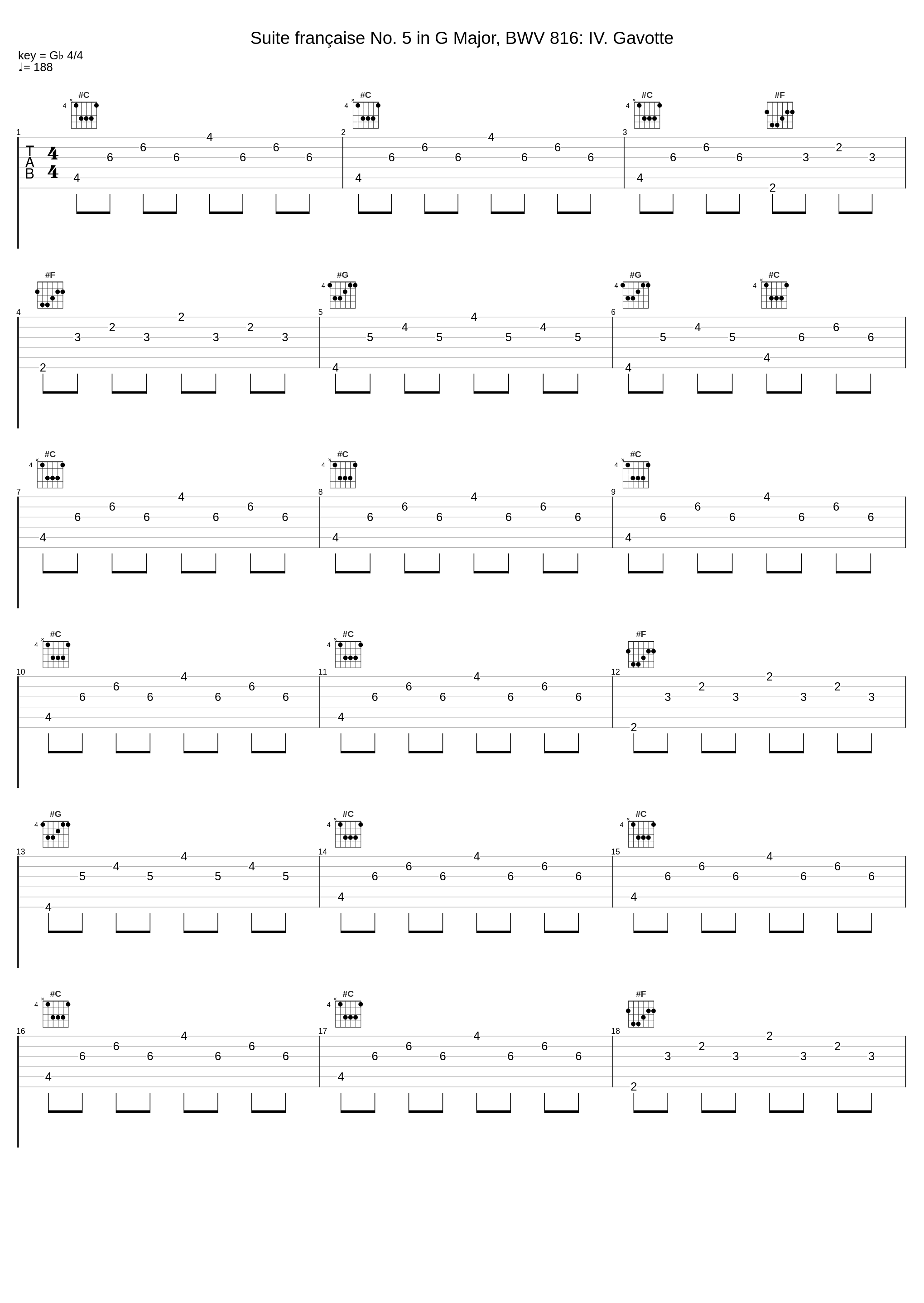 Suite française No. 5 in G Major, BWV 816: IV. Gavotte_Blandine Rannou,Johann Sebastian Bach_1