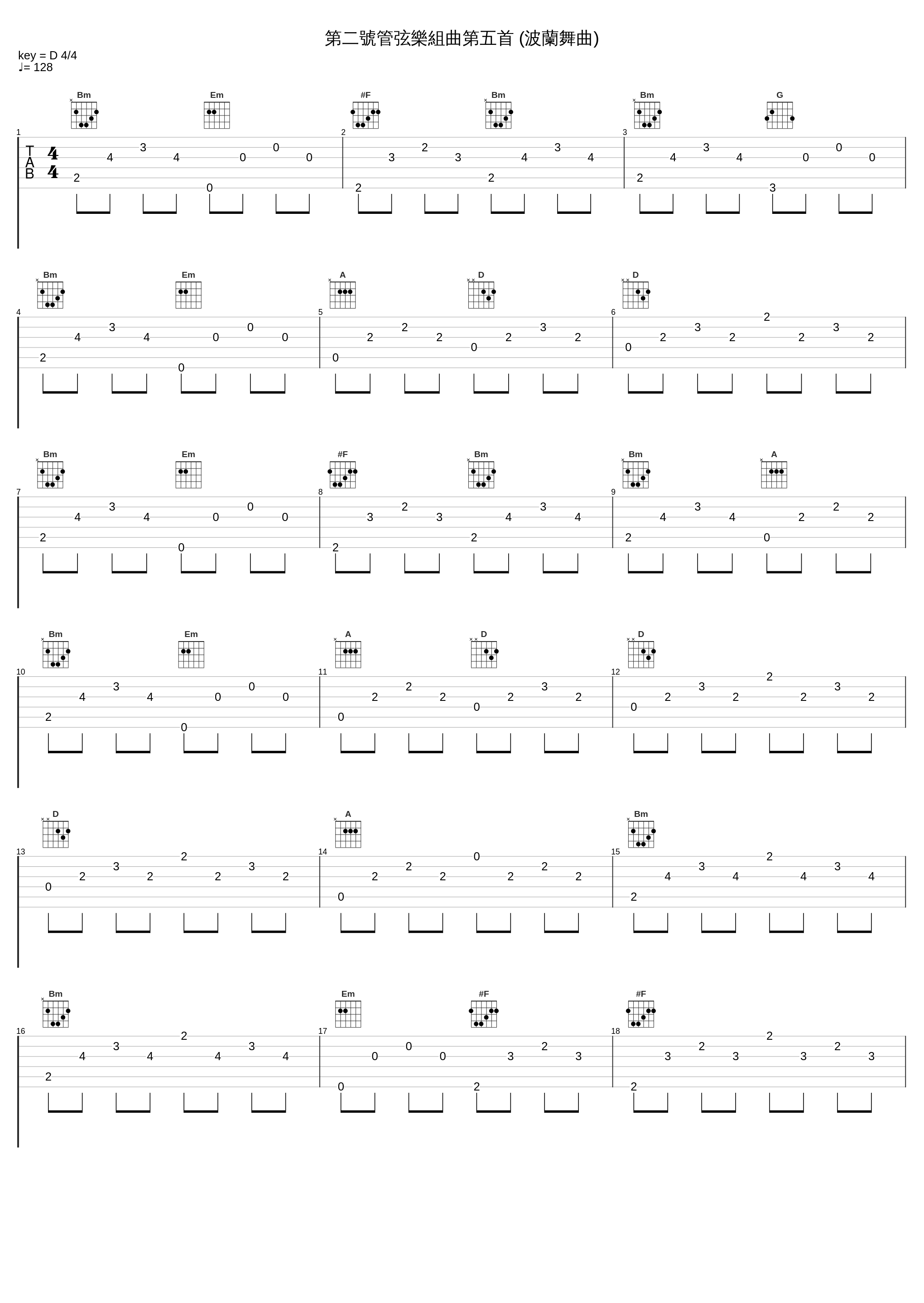 第二號管弦樂組曲第五首 (波蘭舞曲)_Johann Sebastian Bach_1