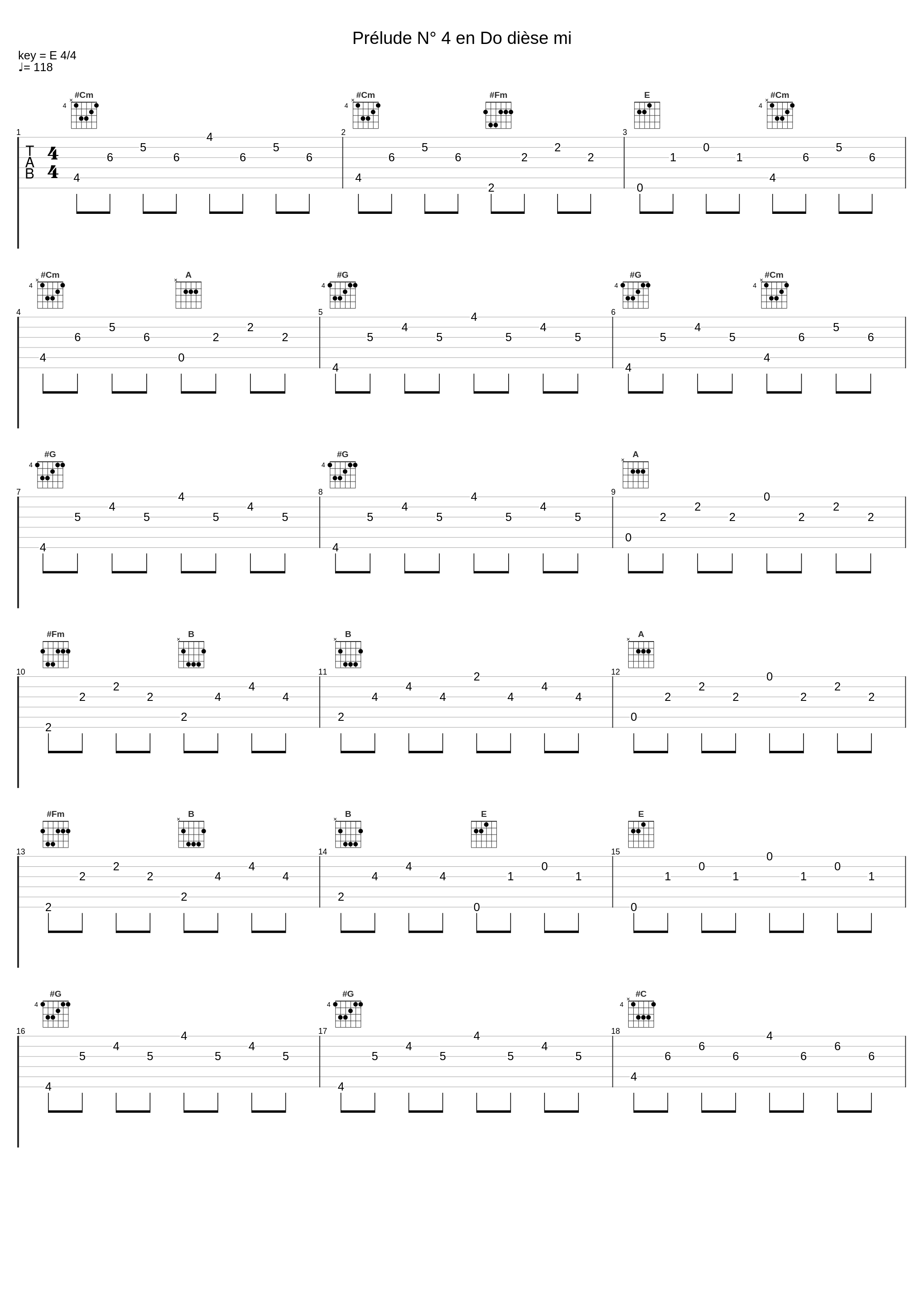 Prélude N° 4 en Do dièse mi_朱晓玫,Johann Sebastian Bach_1