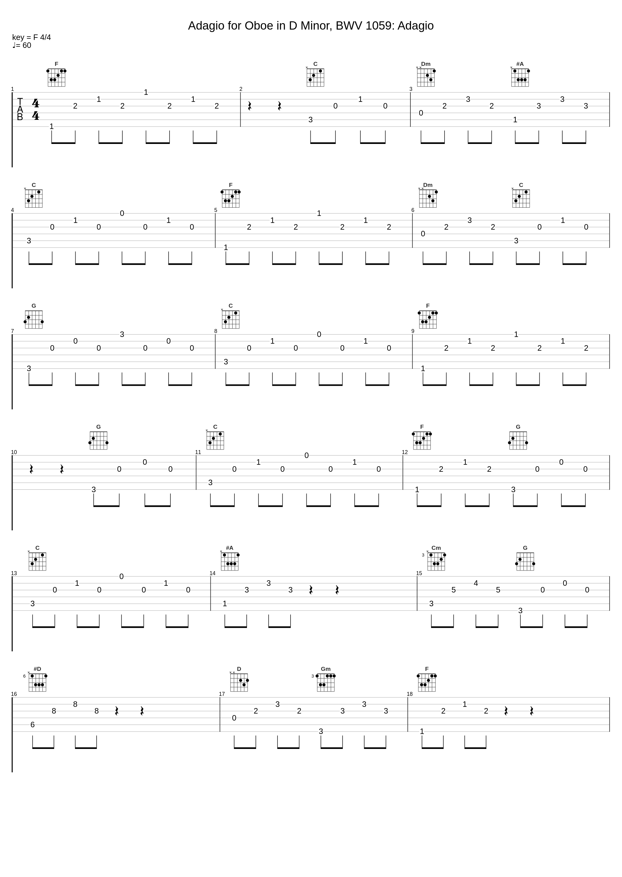 Adagio for Oboe in D Minor, BWV 1059: Adagio_Johann Sebastian Bach_1