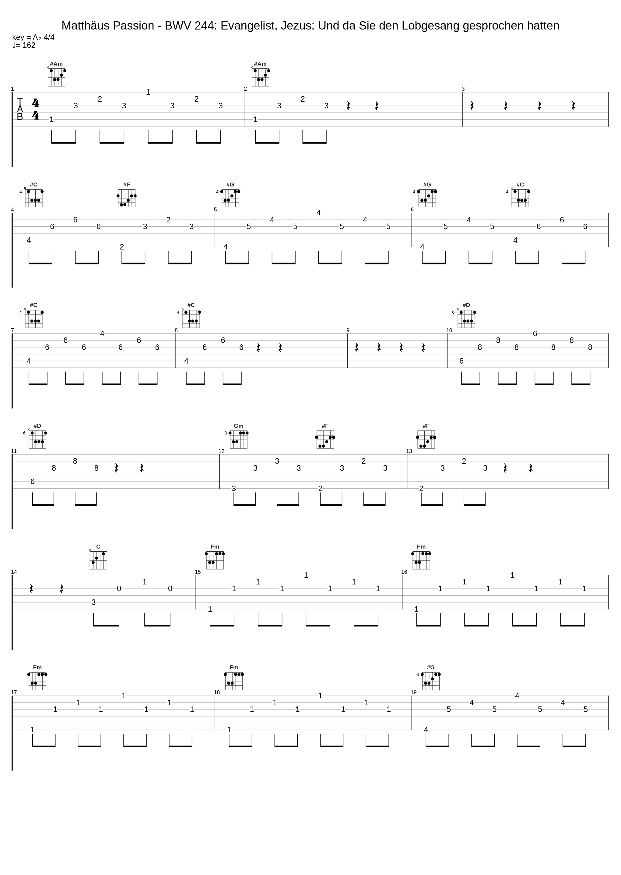 Matthäus Passion - BWV 244: Evangelist, Jezus: Und da Sie den Lobgesang gesprochen hatten_Johann Sebastian Bach_1