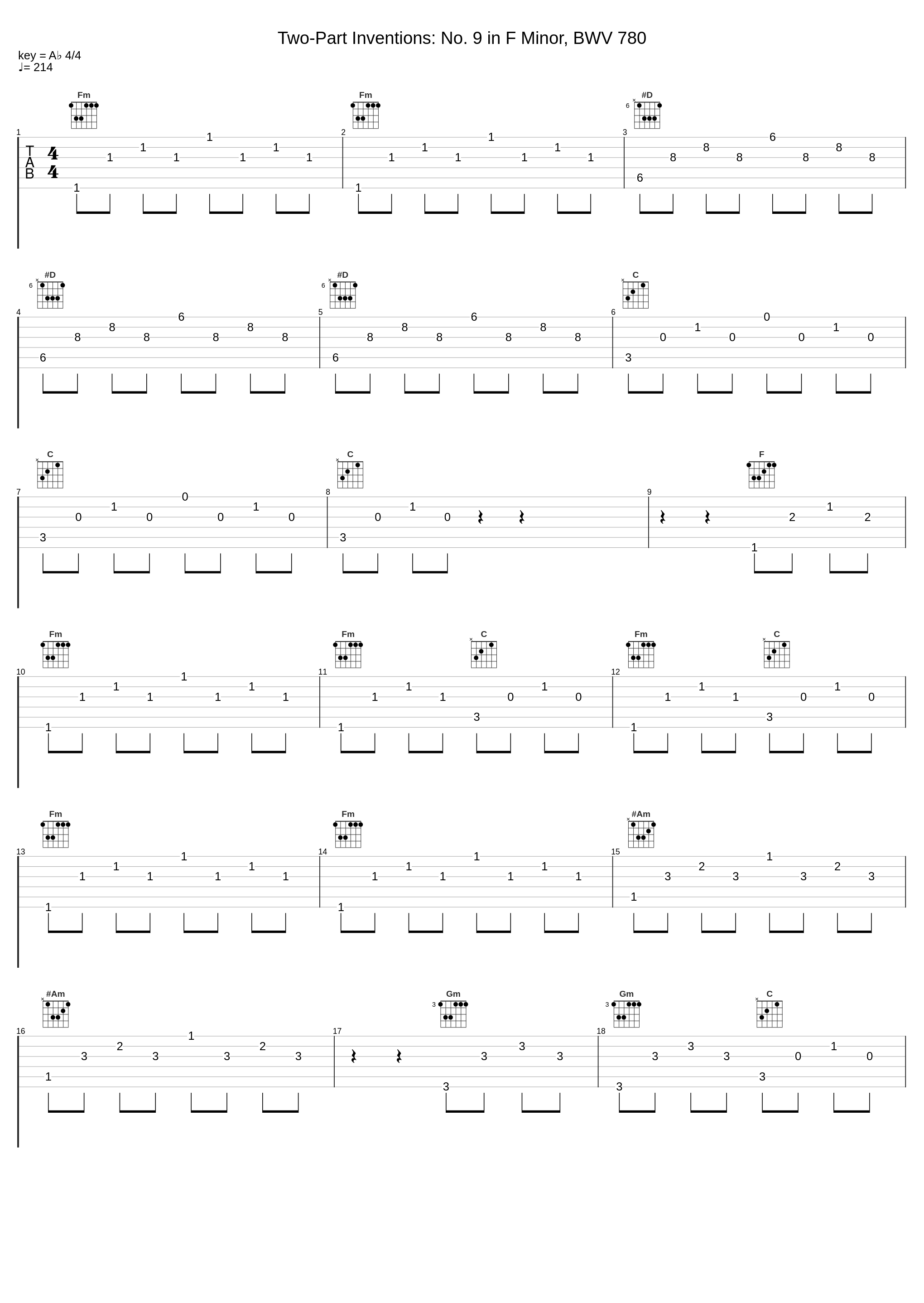 Two-Part Inventions: No. 9 in F Minor, BWV 780_Diane Hidy,Keith Snell,Johann Sebastian Bach_1