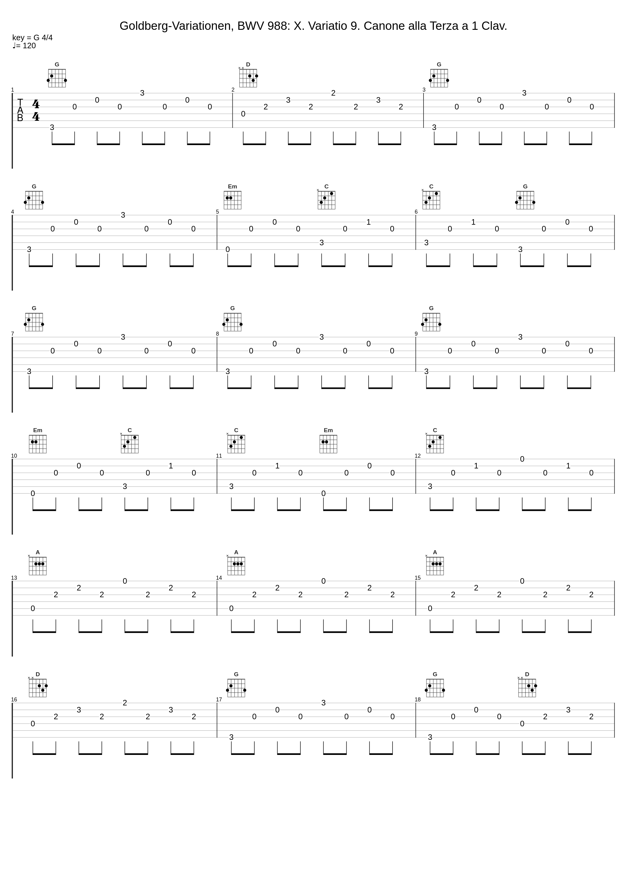 Goldberg-Variationen, BWV 988: X. Variatio 9. Canone alla Terza a 1 Clav._László Borbély,Johann Sebastian Bach_1