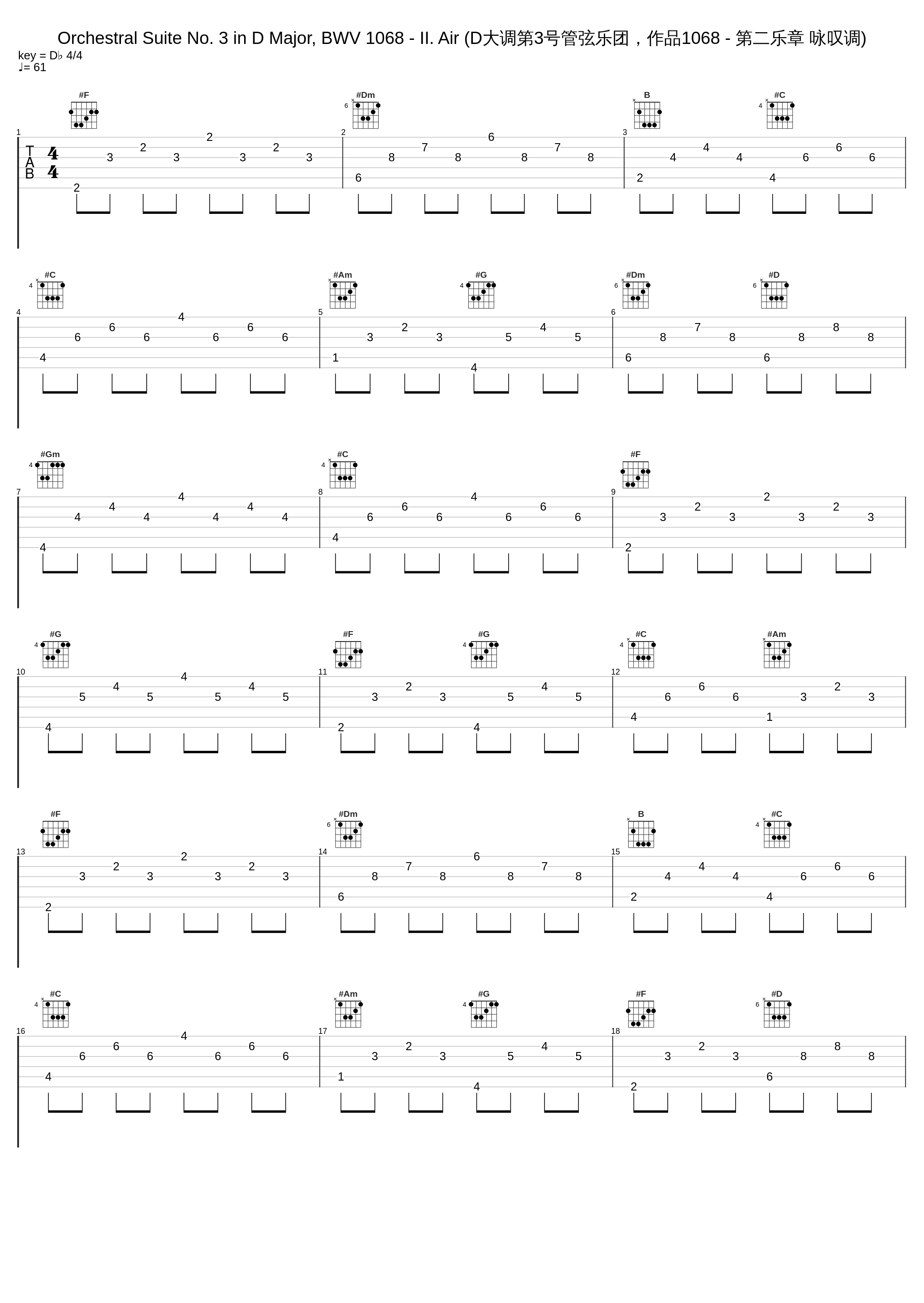 Orchestral Suite No. 3 in D Major, BWV 1068 - II. Air (D大调第3号管弦乐团，作品1068 - 第二乐章 咏叹调)_马友友,Johann Sebastian Bach,Ton Koopman,Amsterdam Baroque Orchestra_1