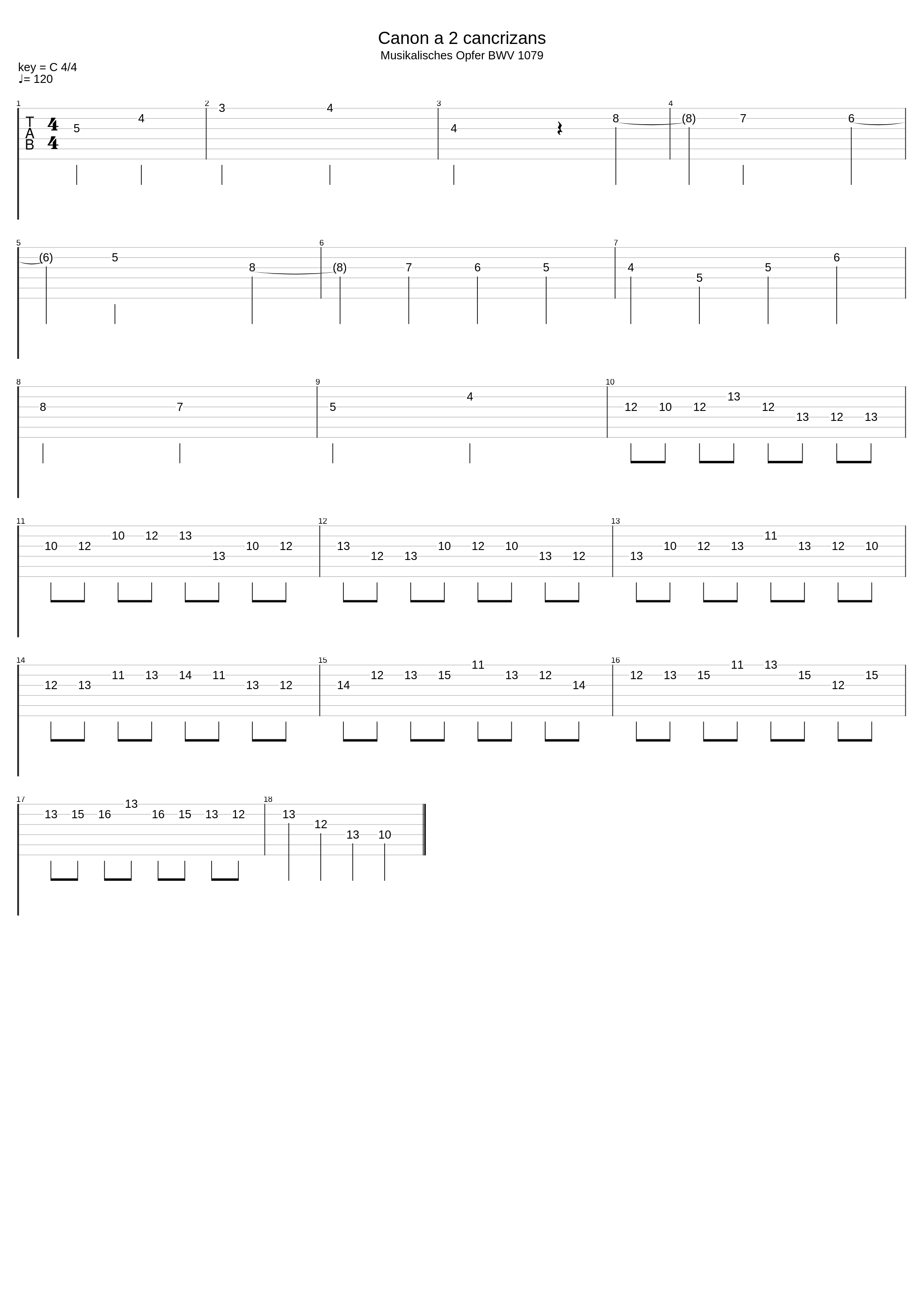 Crab Canon Bwv 1079_Johann Sebastian Bach_1