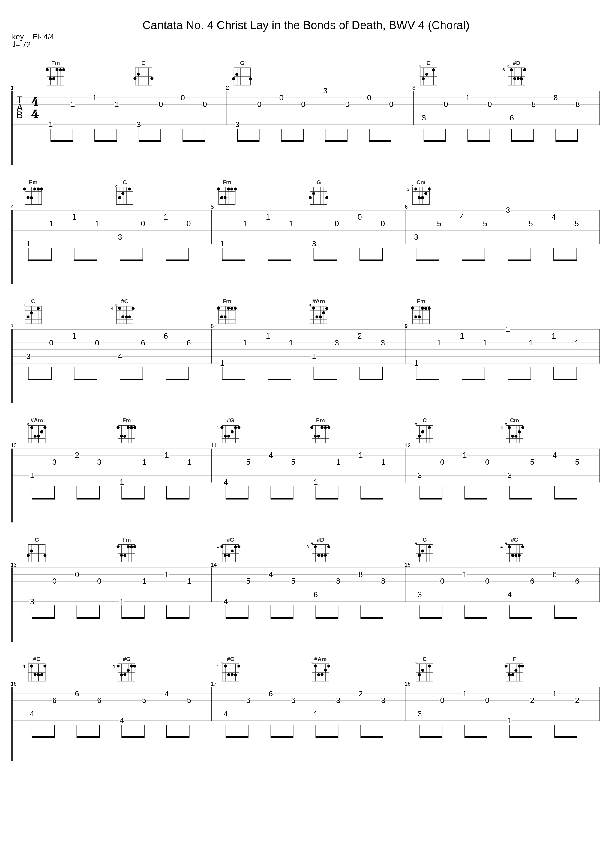 Cantata No. 4 Christ Lay in the Bonds of Death, BWV 4 (Choral)_Johann Sebastian Bach_1