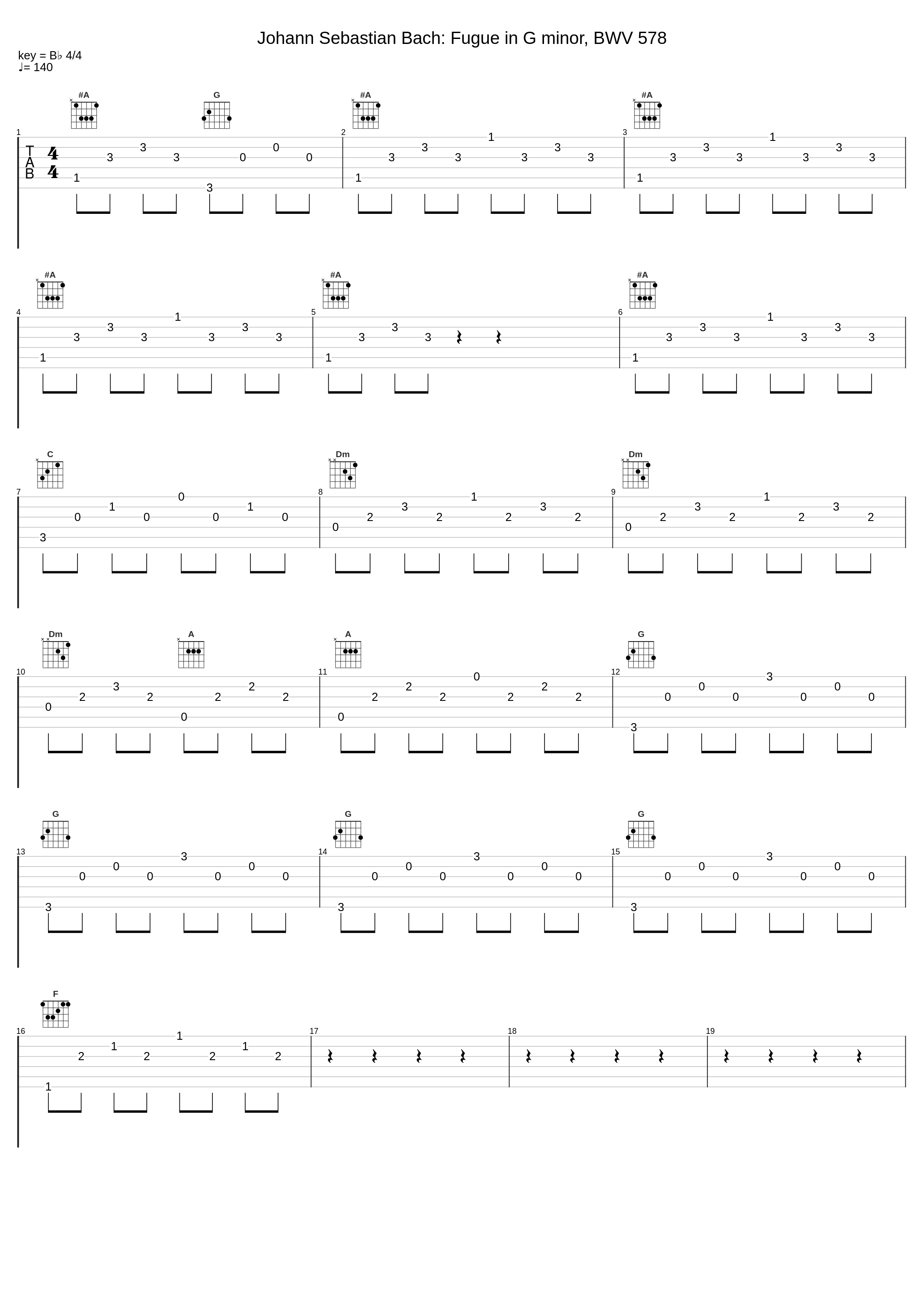 Johann Sebastian Bach: Fugue in G minor, BWV 578_Johann Sebastian Bach_1