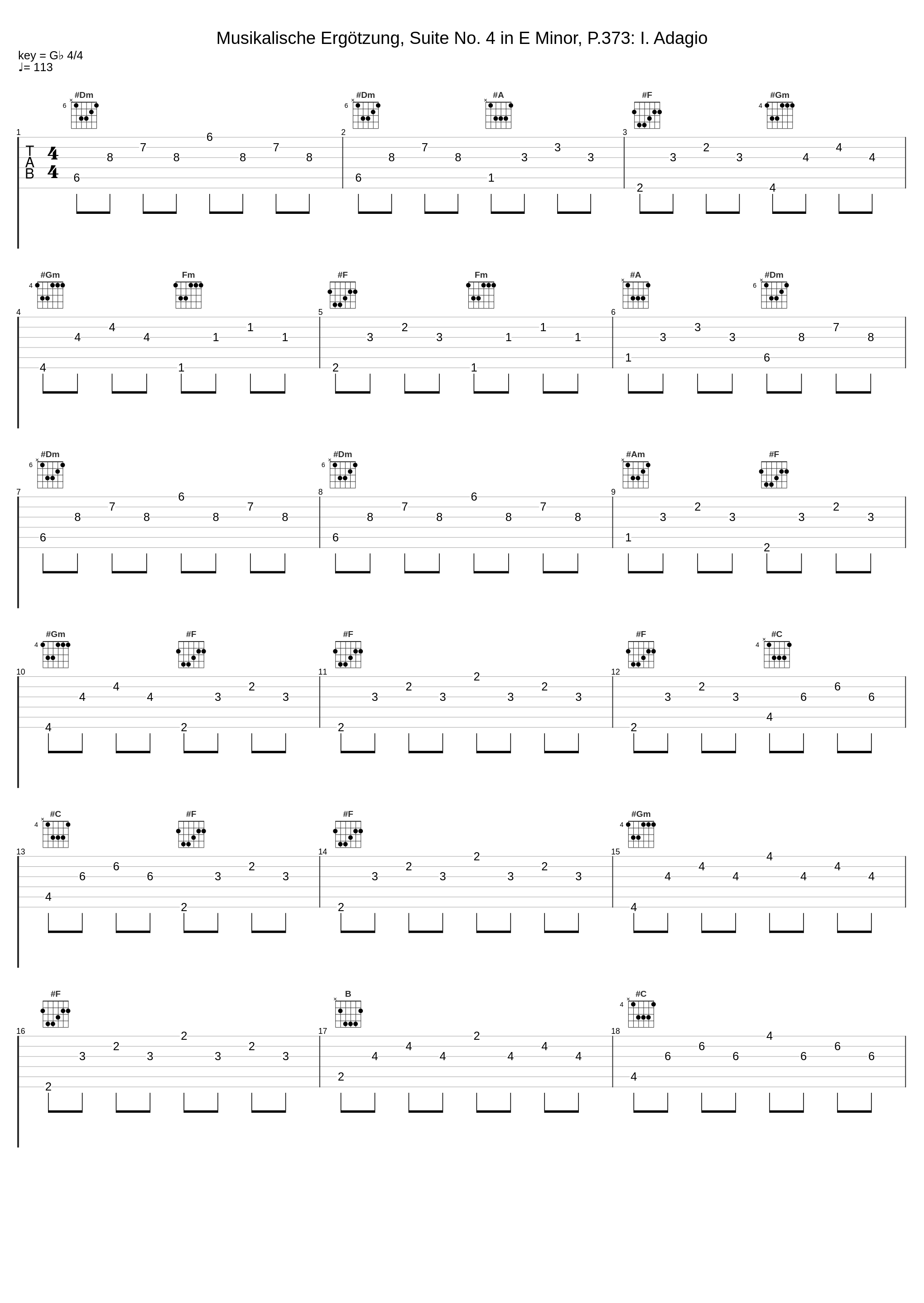 Musikalische Ergötzung, Suite No. 4 in E Minor, P.373: I. Adagio_Harmonie Universelle,Johann Pachelbel_1