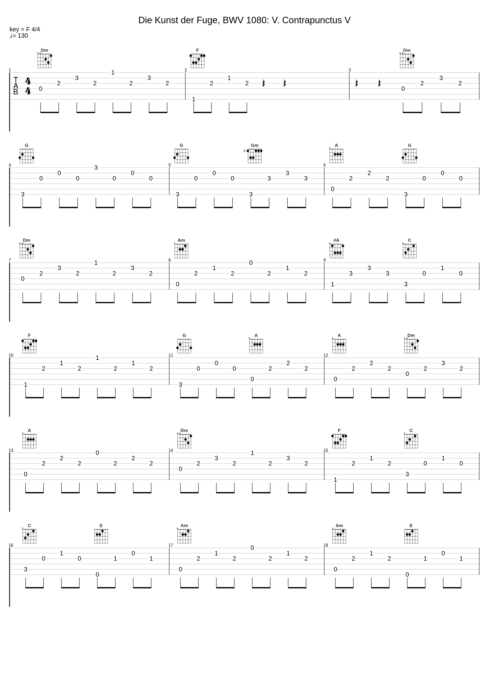 Die Kunst der Fuge, BWV 1080: V. Contrapunctus V_Alice Ader,Johann Sebastian Bach_1