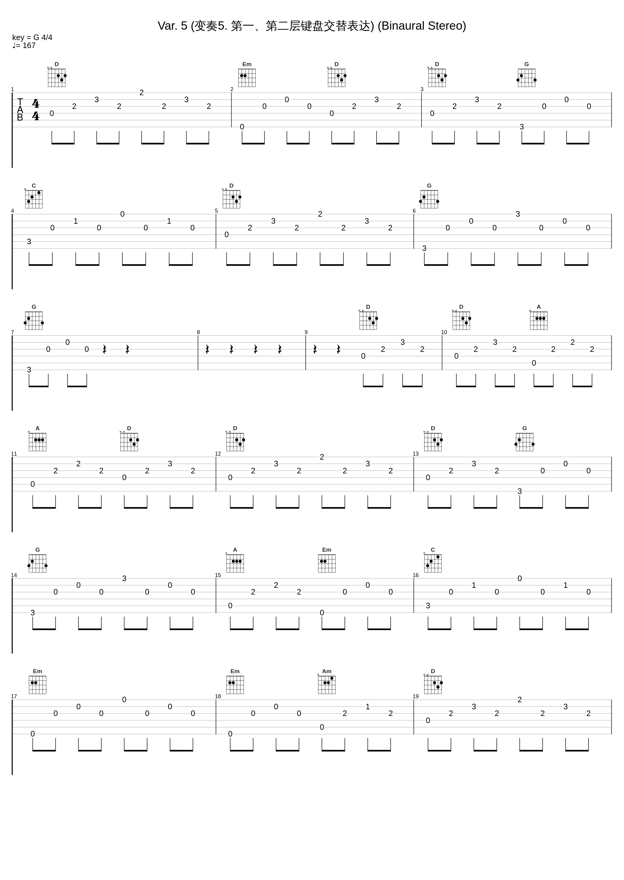Var. 5 (变奏5. 第一、第二层键盘交替表达) (Binaural Stereo)_Zenph Studios,Glenn Gould,Johann Sebastian Bach_1