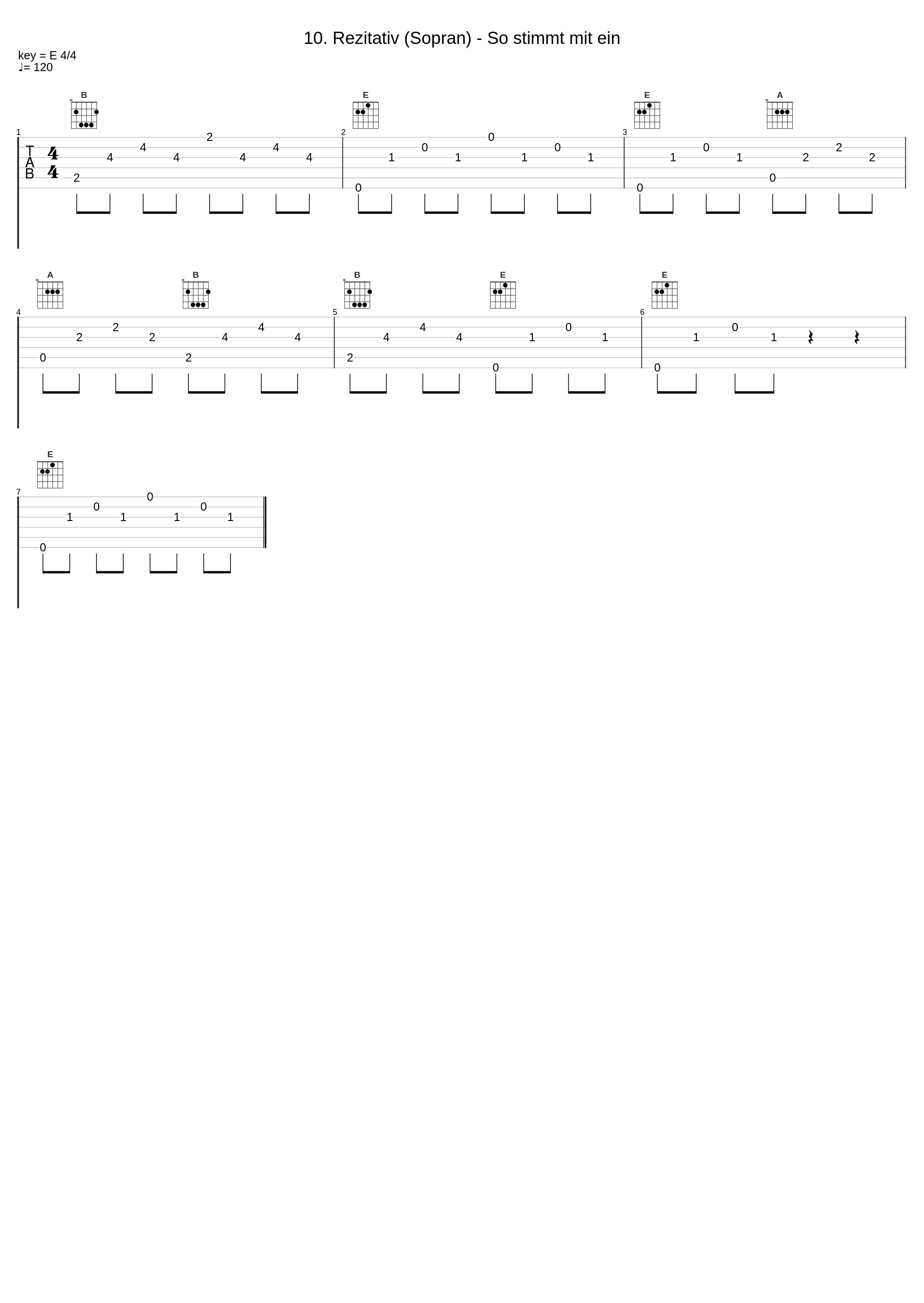 10. Rezitativ (Sopran) - So stimmt mit ein_Johann Sebastian Bach,Rudolf Lutz,Marie Luise Werneburg_1