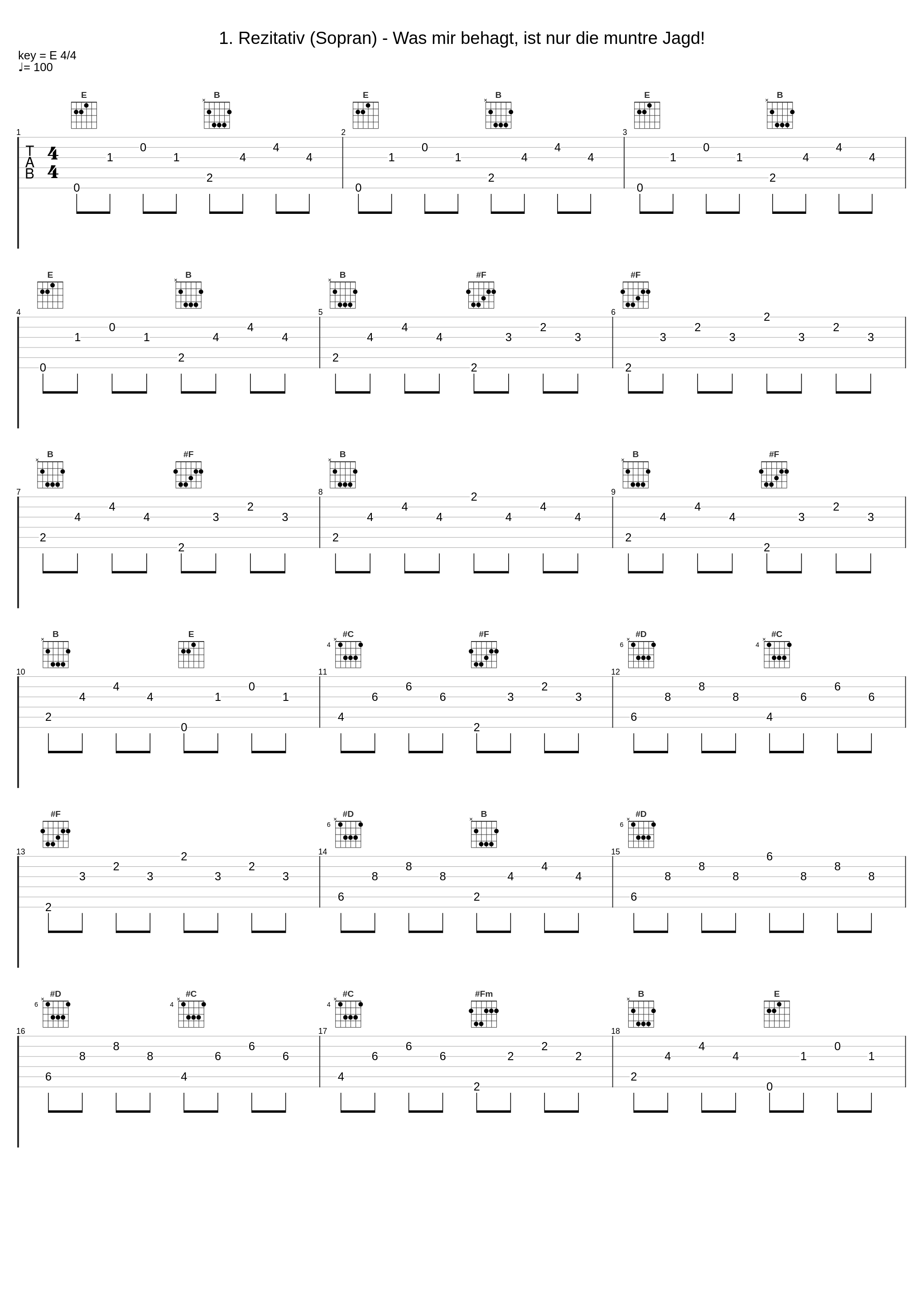 1. Rezitativ (Sopran) - Was mir behagt, ist nur die muntre Jagd!_Johann Sebastian Bach,Rudolf Lutz,Marie Luise Werneburg_1