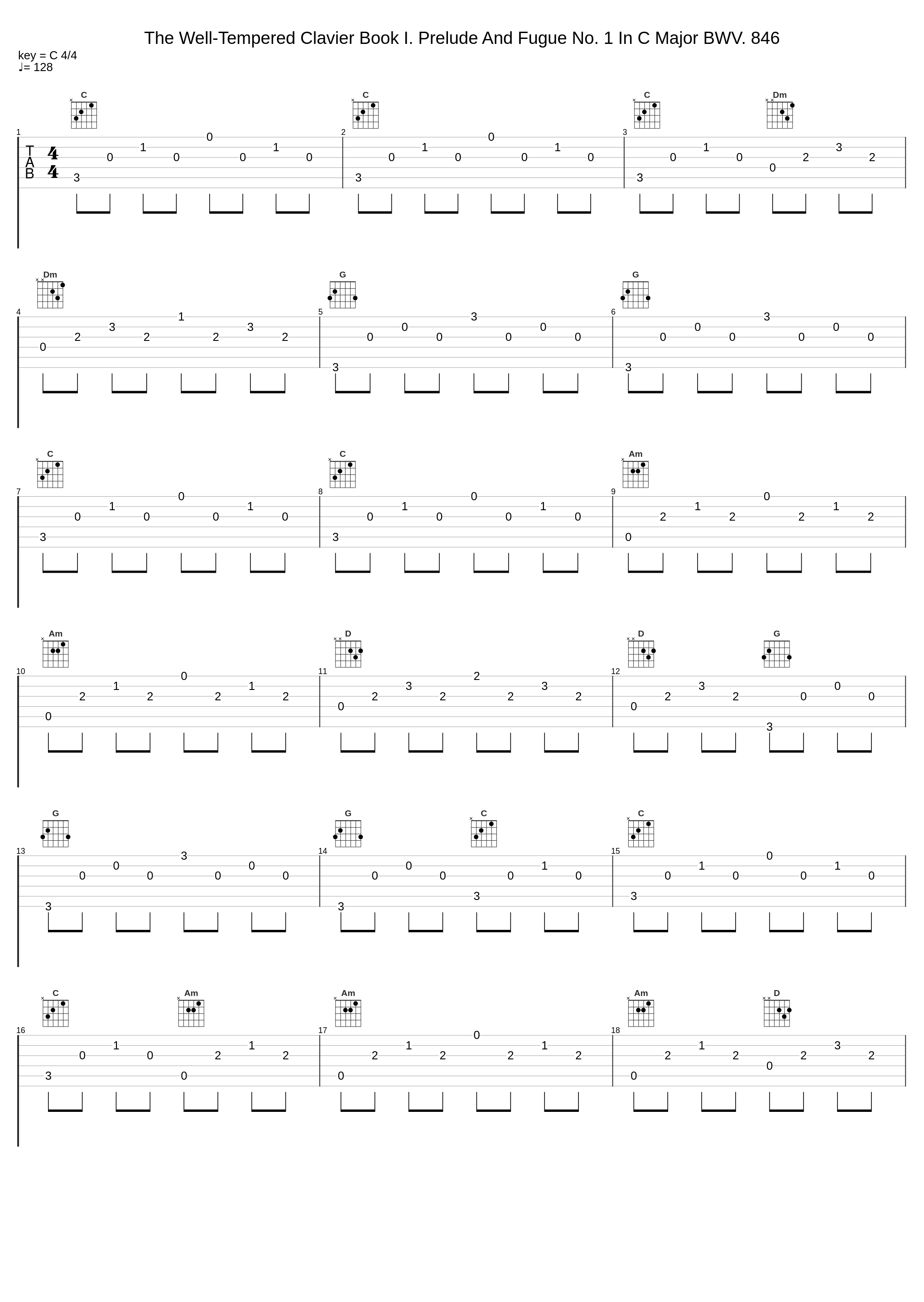 The Well-Tempered Clavier Book I. Prelude And Fugue No. 1 In C Major BWV. 846_Nadan Music,Johann Sebastian Bach_1