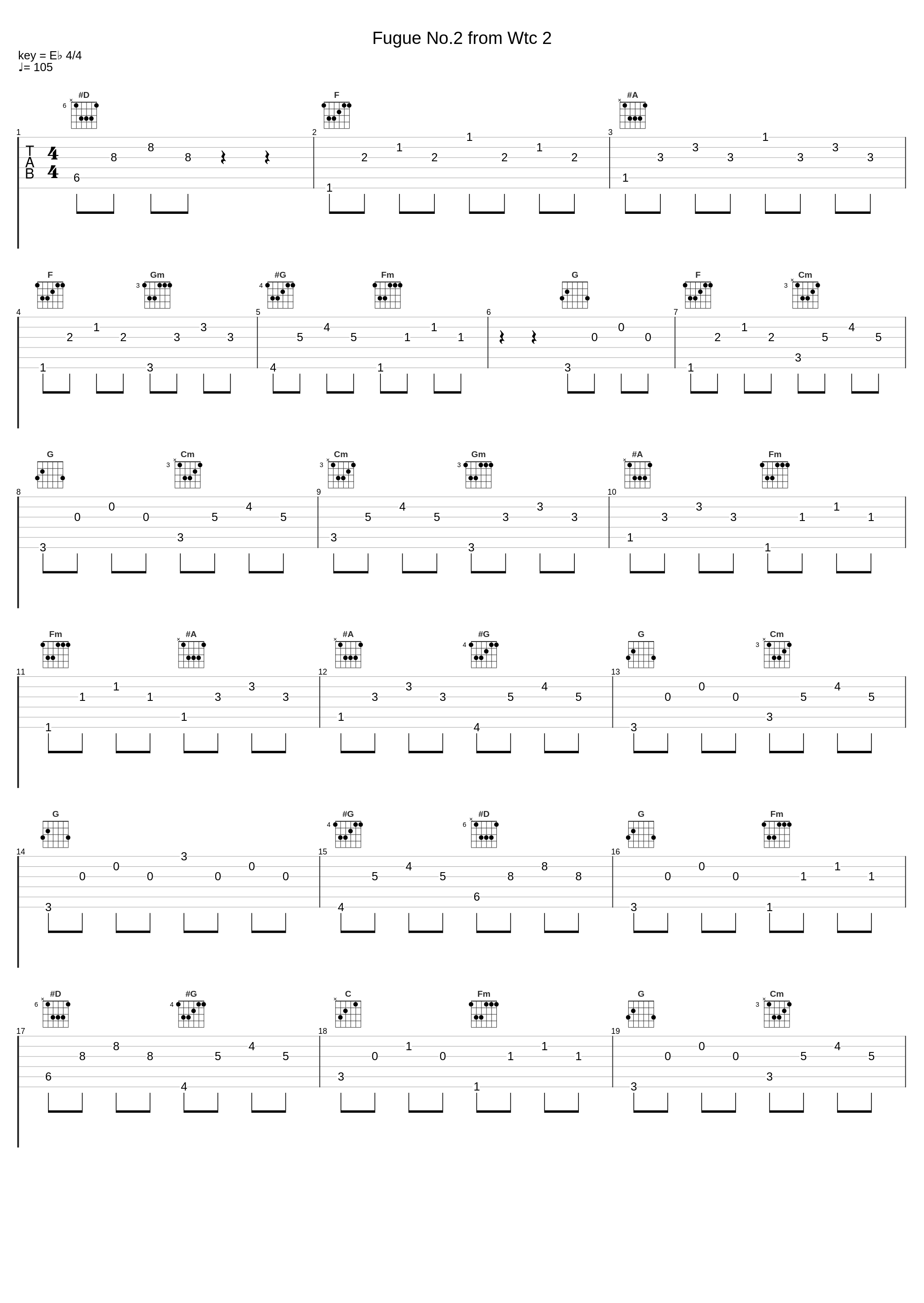 Fugue No.2 from Wtc 2_JayPee,Johann Sebastian Bach_1