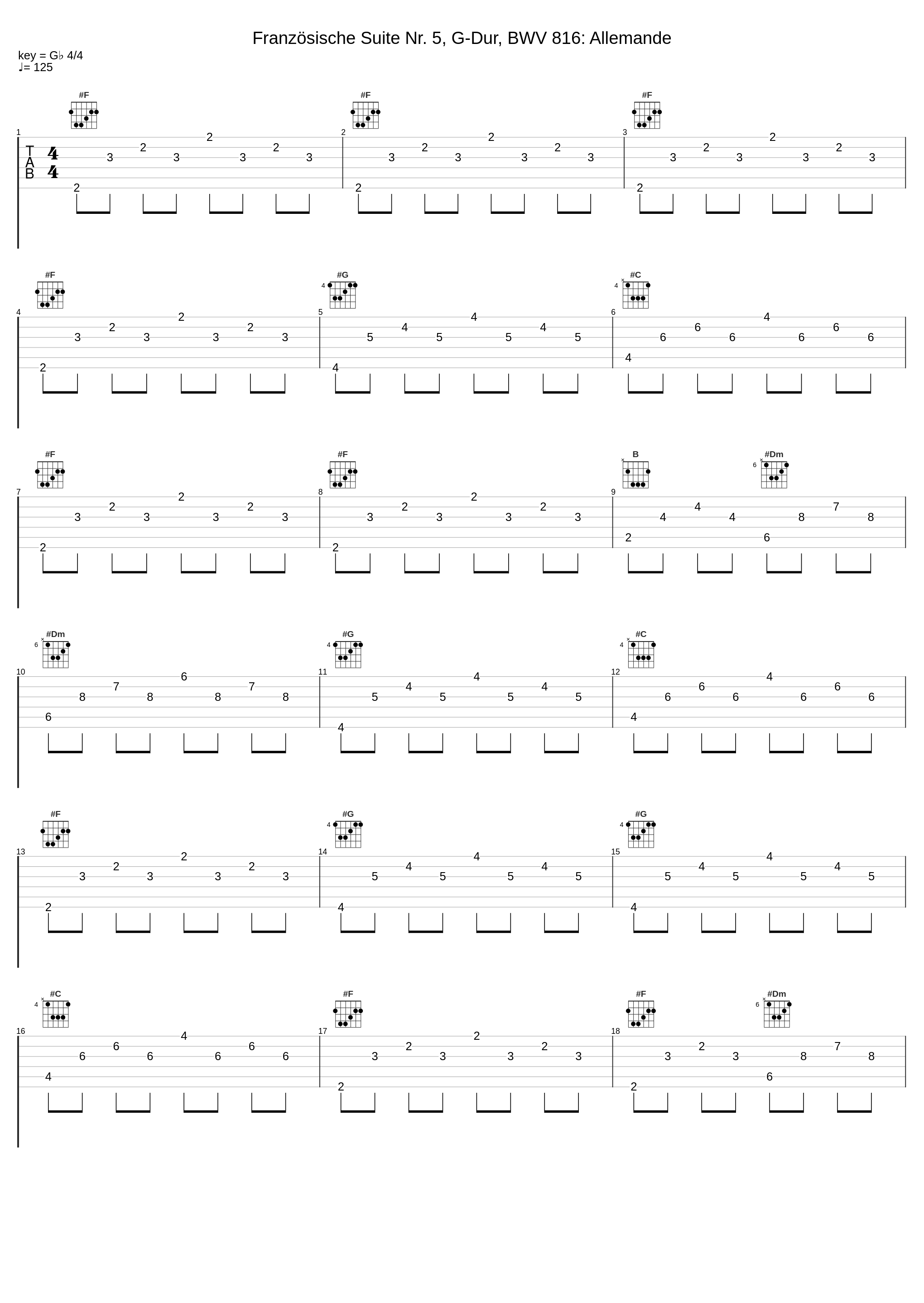 Französische Suite Nr. 5, G-Dur, BWV 816: Allemande_Christiane Jaccottet,Johann Sebastian Bach_1