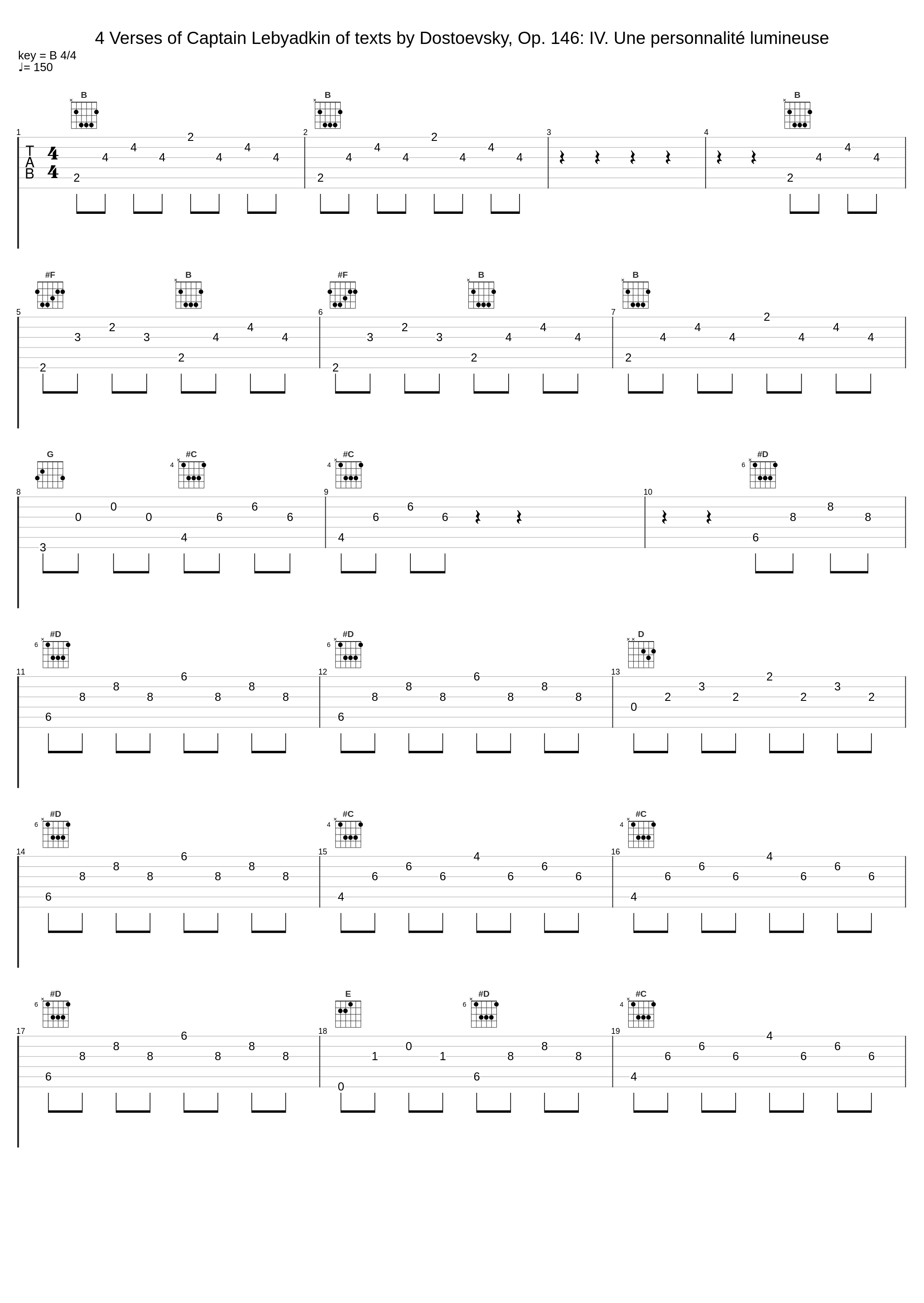 4 Verses of Captain Lebyadkin of texts by Dostoevsky, Op. 146: IV. Une personnalité lumineuse_Petr Migunov,Arthur Schoonderwoerd,Dmitri Shostakovich,Fiodor Dostoïevski_1