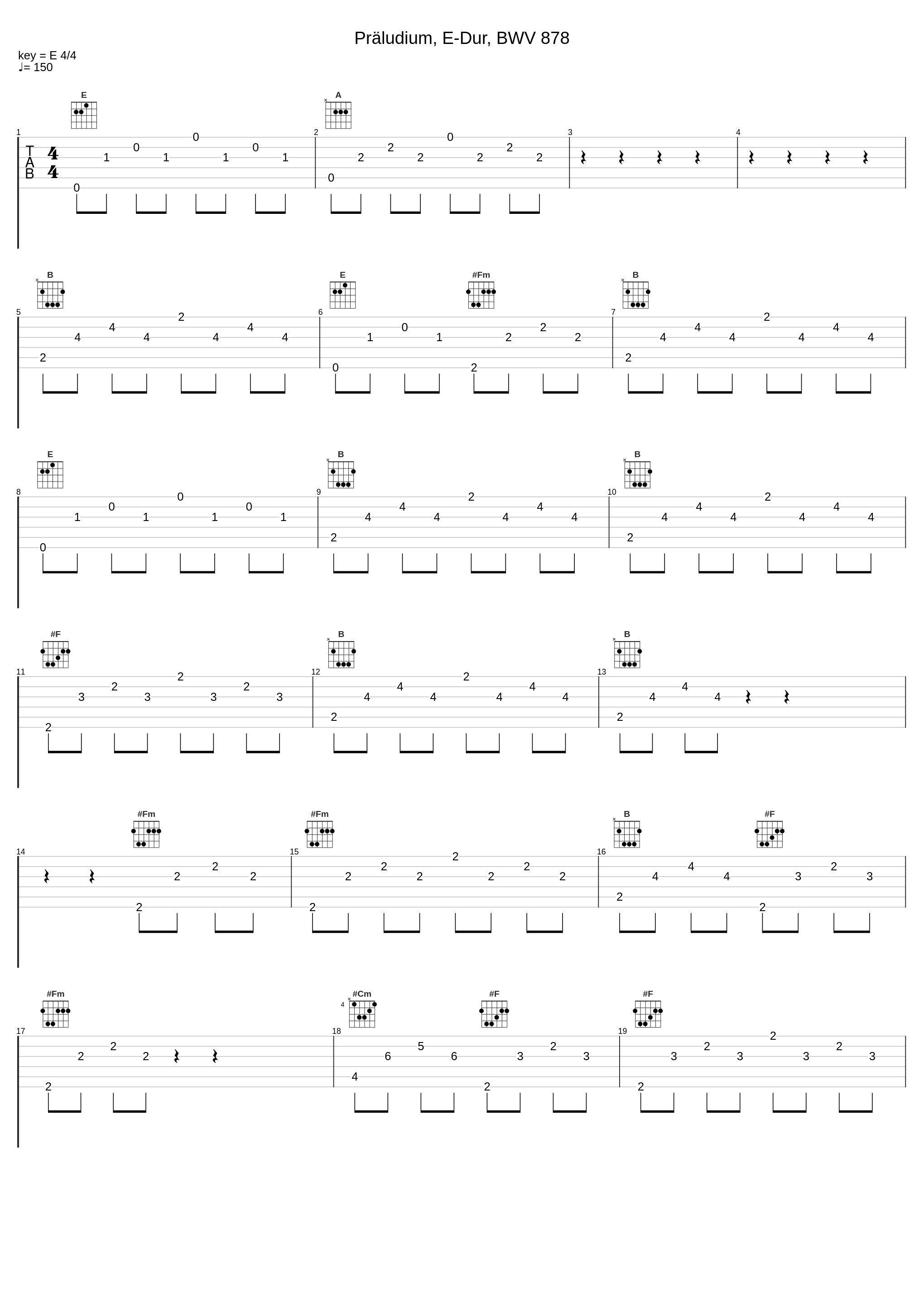 Präludium, E-Dur, BWV 878_Hans-Georg Wimmer,Johann Sebastian Bach_1