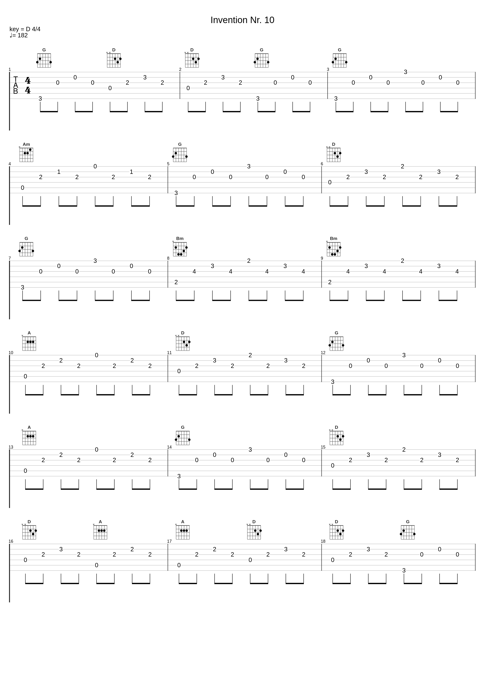 Invention Nr. 10_Johann Sebastian Bach_1