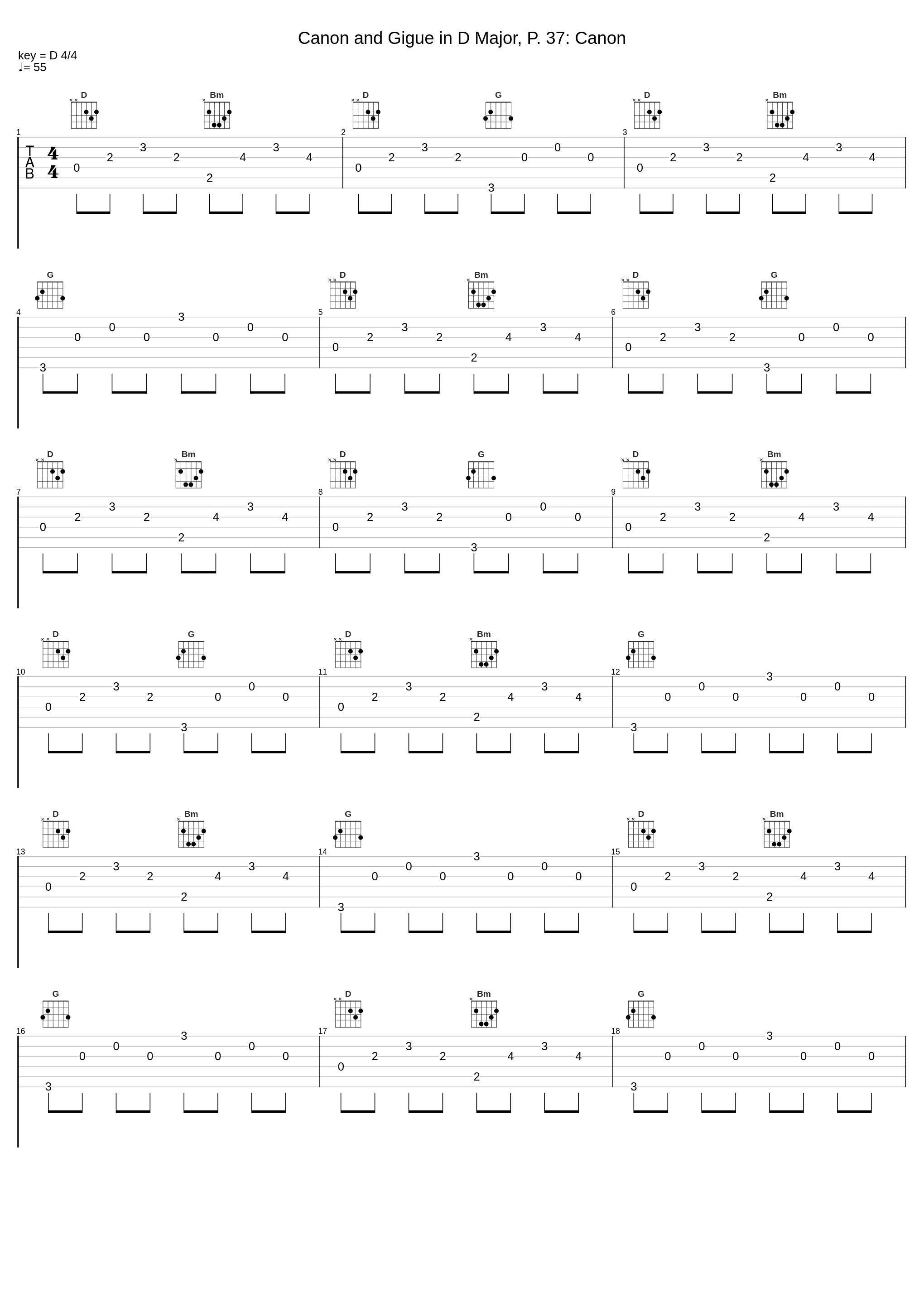 Canon and Gigue in D Major, P. 37: Canon_River Two Harps,Johann Pachelbel_1