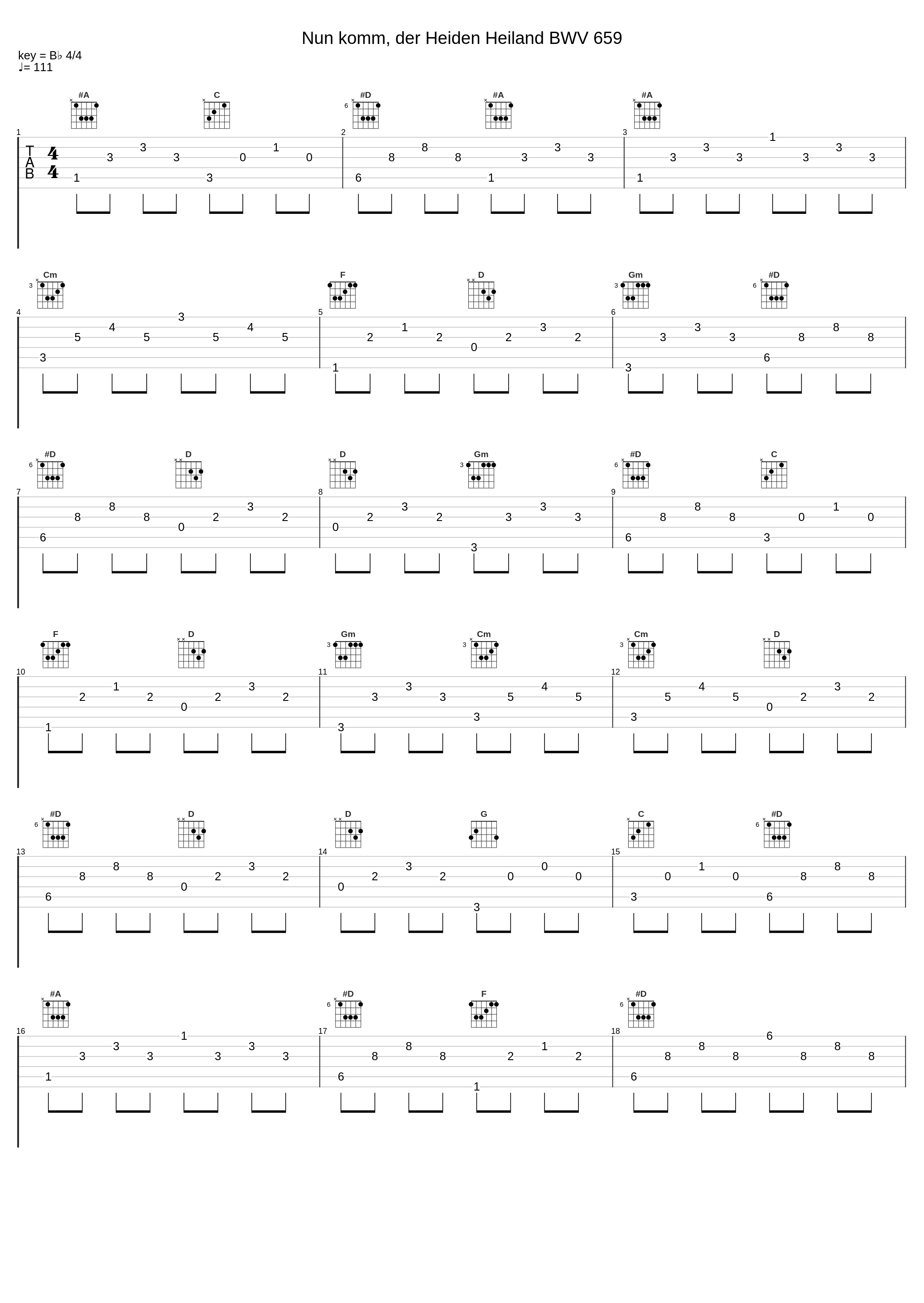 Nun komm, der Heiden Heiland BWV 659_Johann Sebastian Bach,Nologo_1