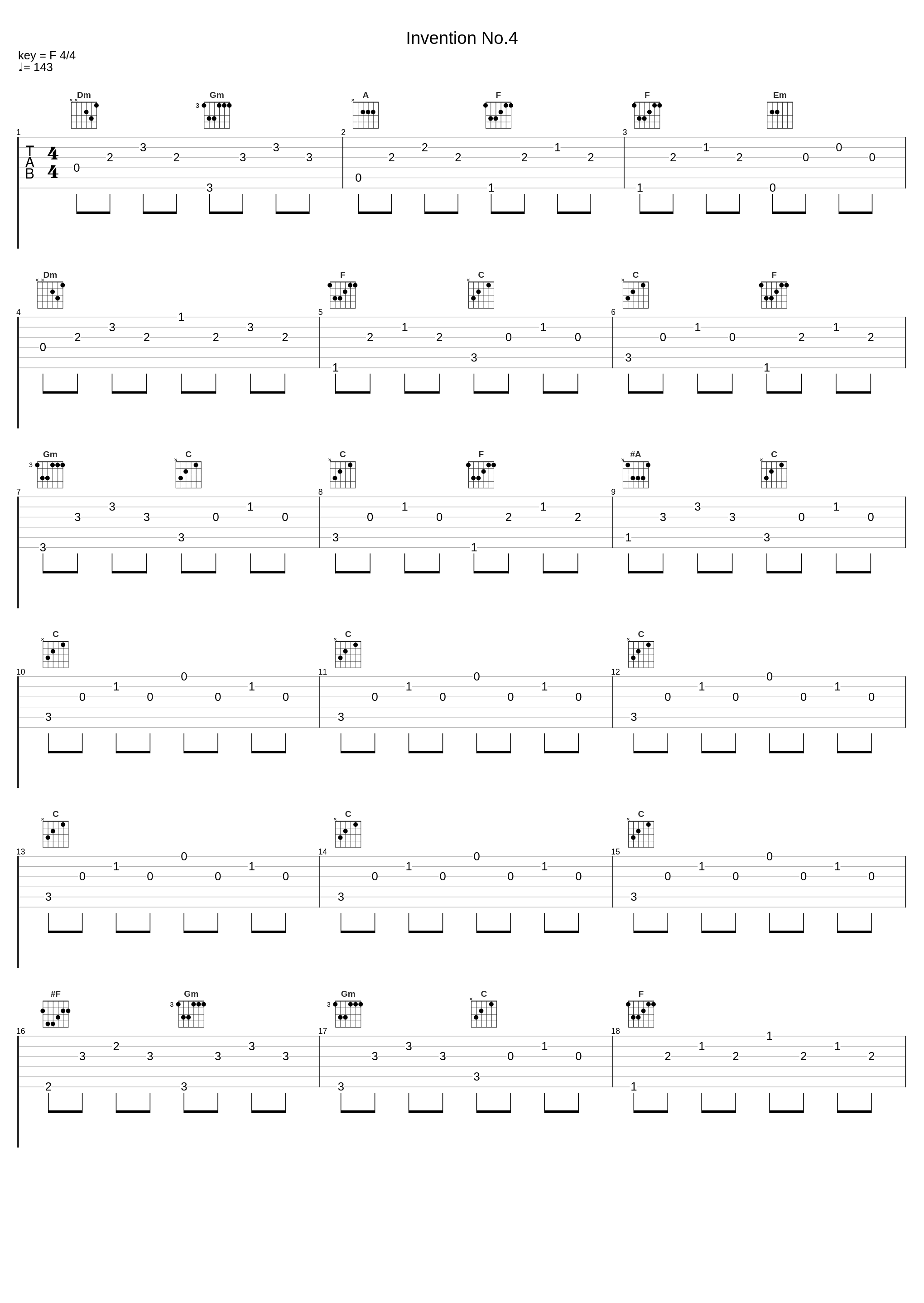 Invention No.4_JayPee,Johann Sebastian Bach_1