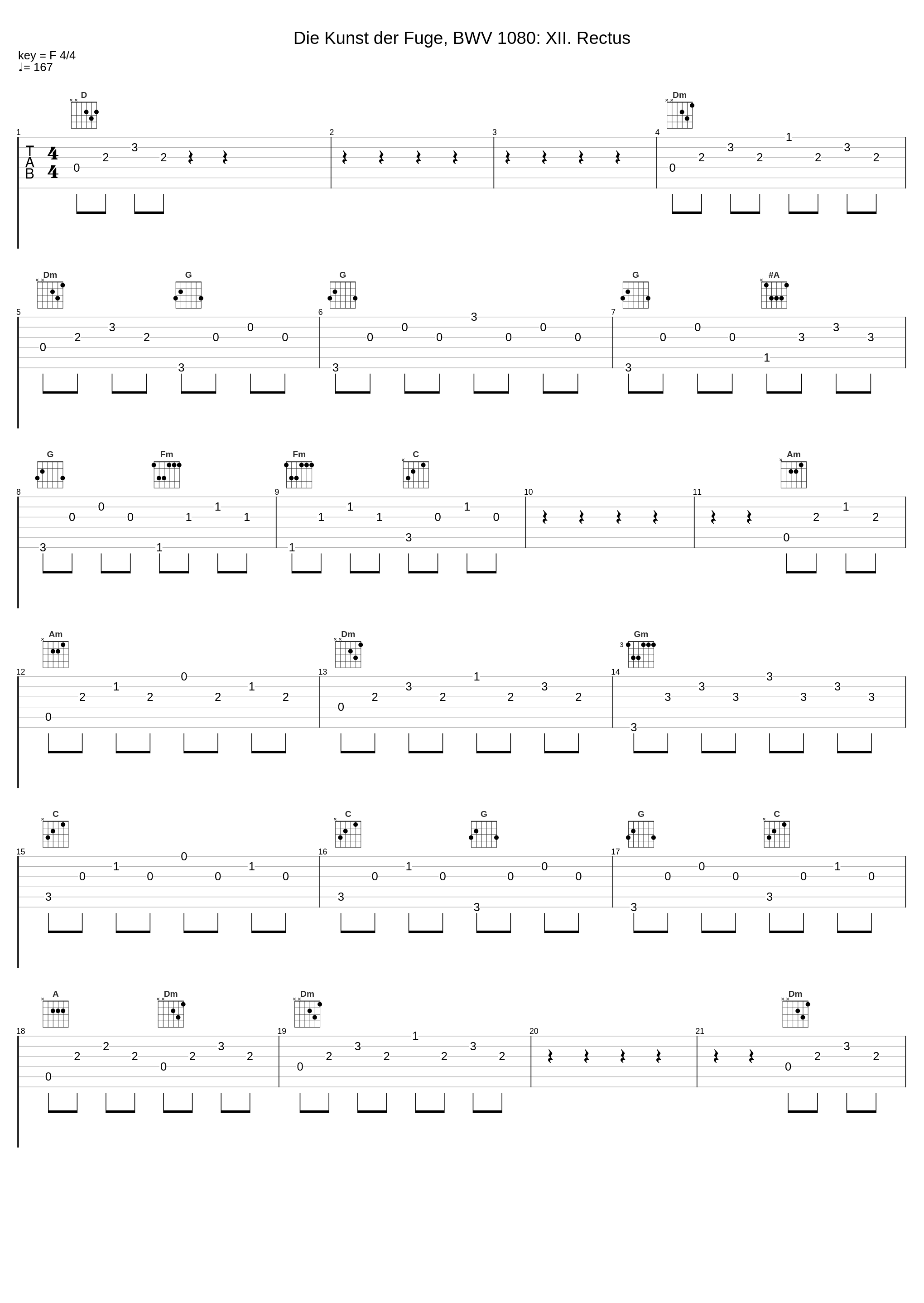 Die Kunst der Fuge, BWV 1080: XII. Rectus_Alice Ader,Johann Sebastian Bach_1