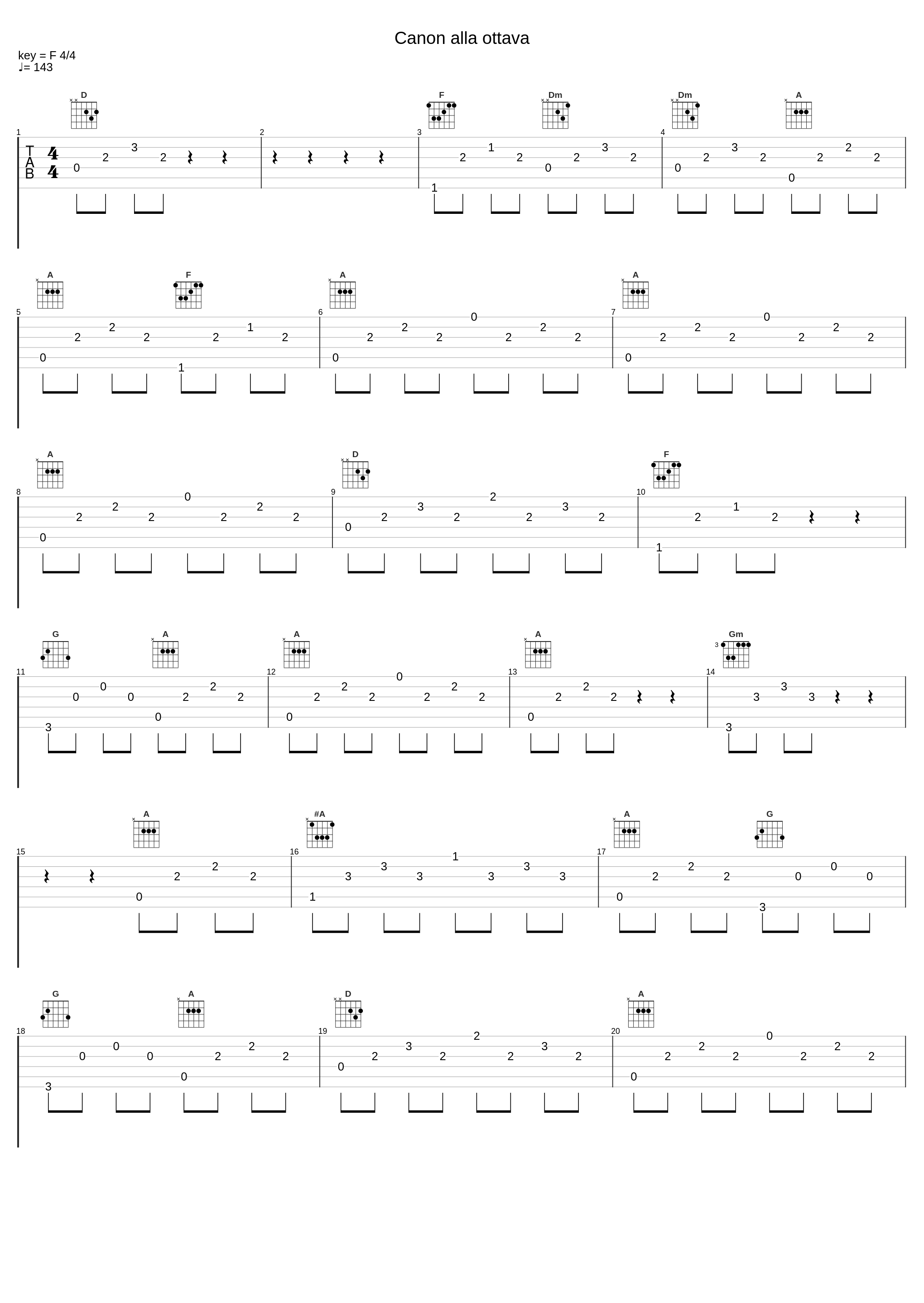 Canon alla ottava_Filippo Gorini,Johann Sebastian Bach_1