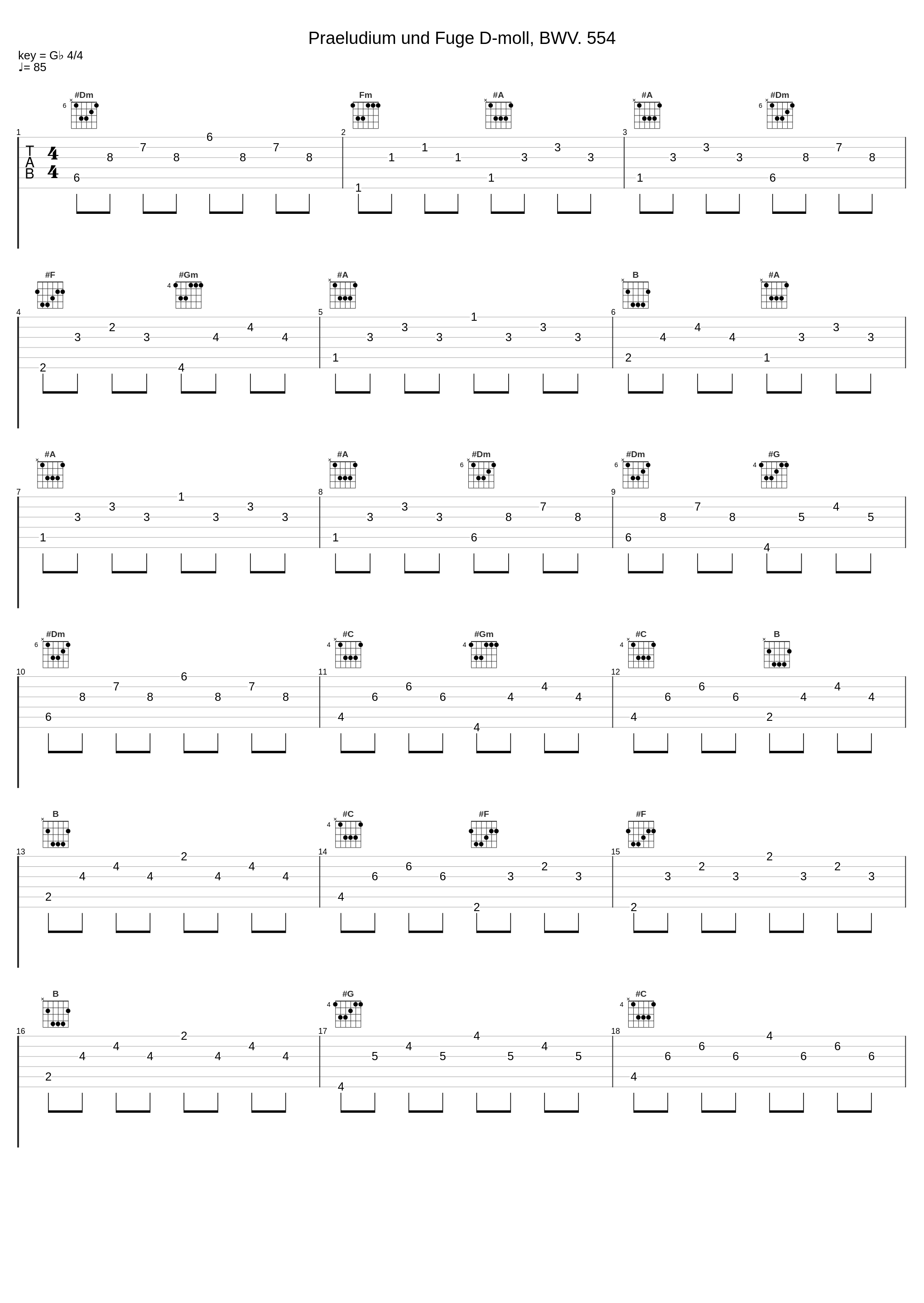 Praeludium und Fuge D-moll, BWV. 554_Cristina García Banegas,Johann Sebastian Bach_1