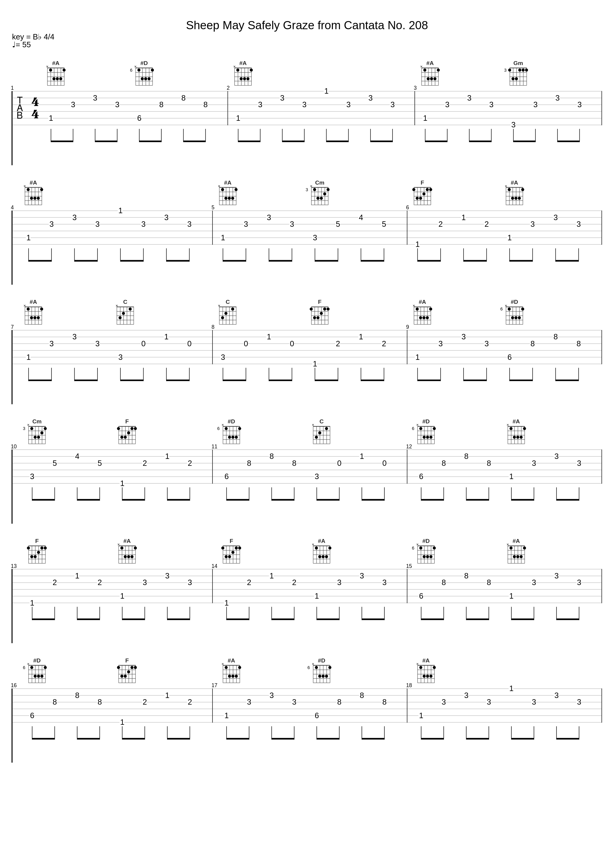 Sheep May Safely Graze from Cantata No. 208_Anthony Newman,Johann Sebastian Bach_1