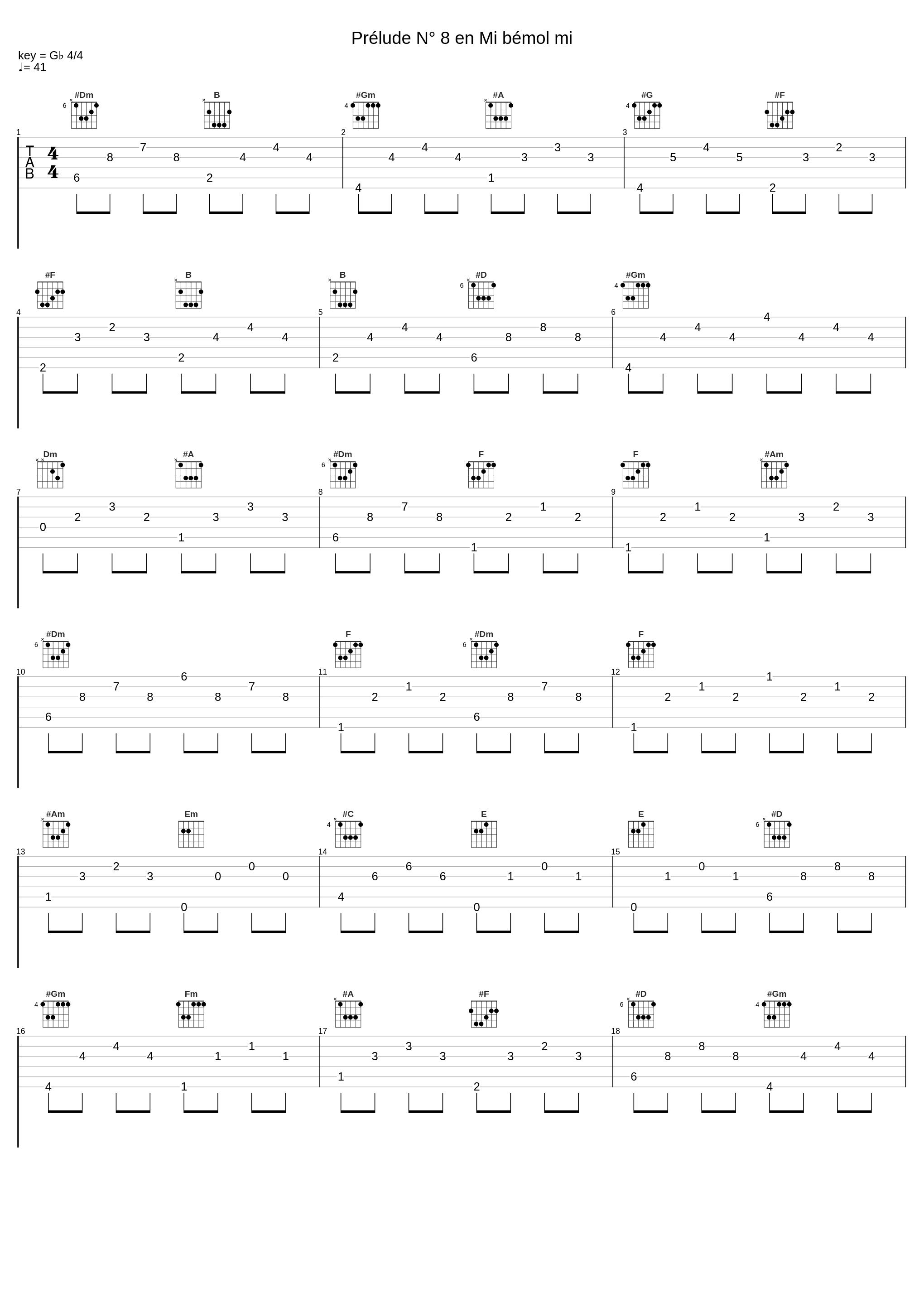 Prélude N° 8 en Mi bémol mi_朱晓玫,Johann Sebastian Bach_1