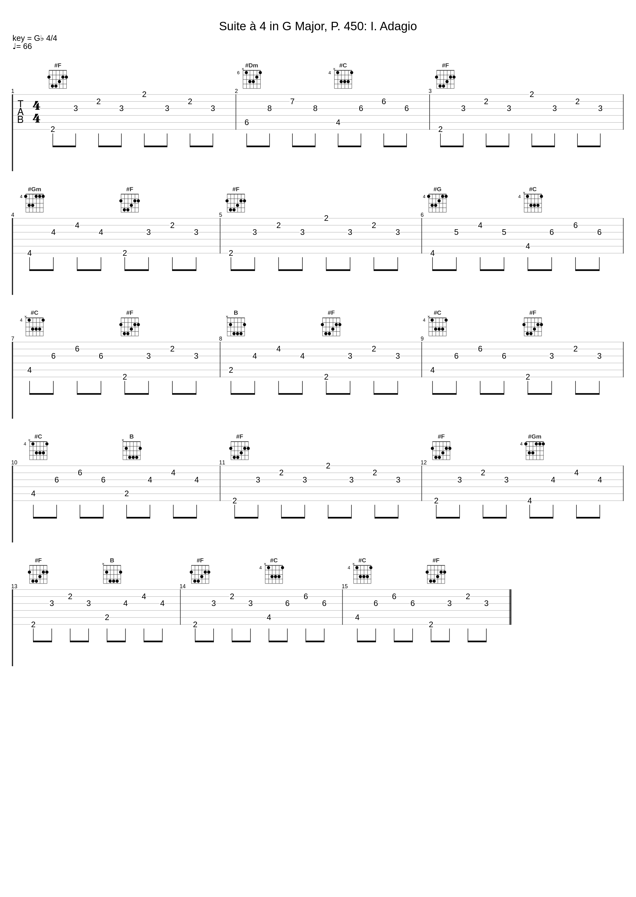 Suite à 4 in G Major, P. 450: I. Adagio_Harmonie Universelle,Johann Pachelbel_1