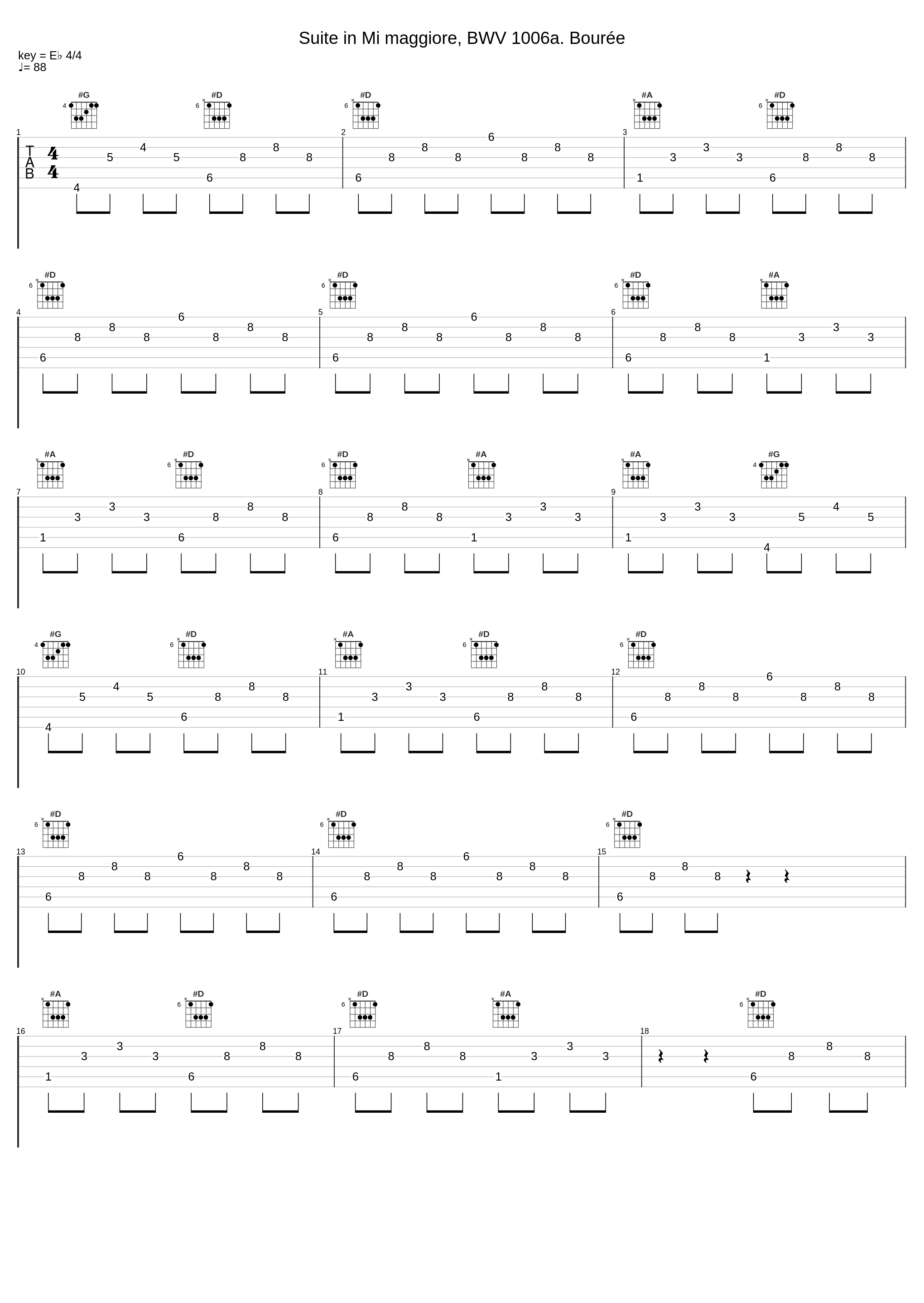 Suite in Mi maggiore, BWV 1006a. Bourée_Cristiana Passerini,Johann Sebastian Bach_1